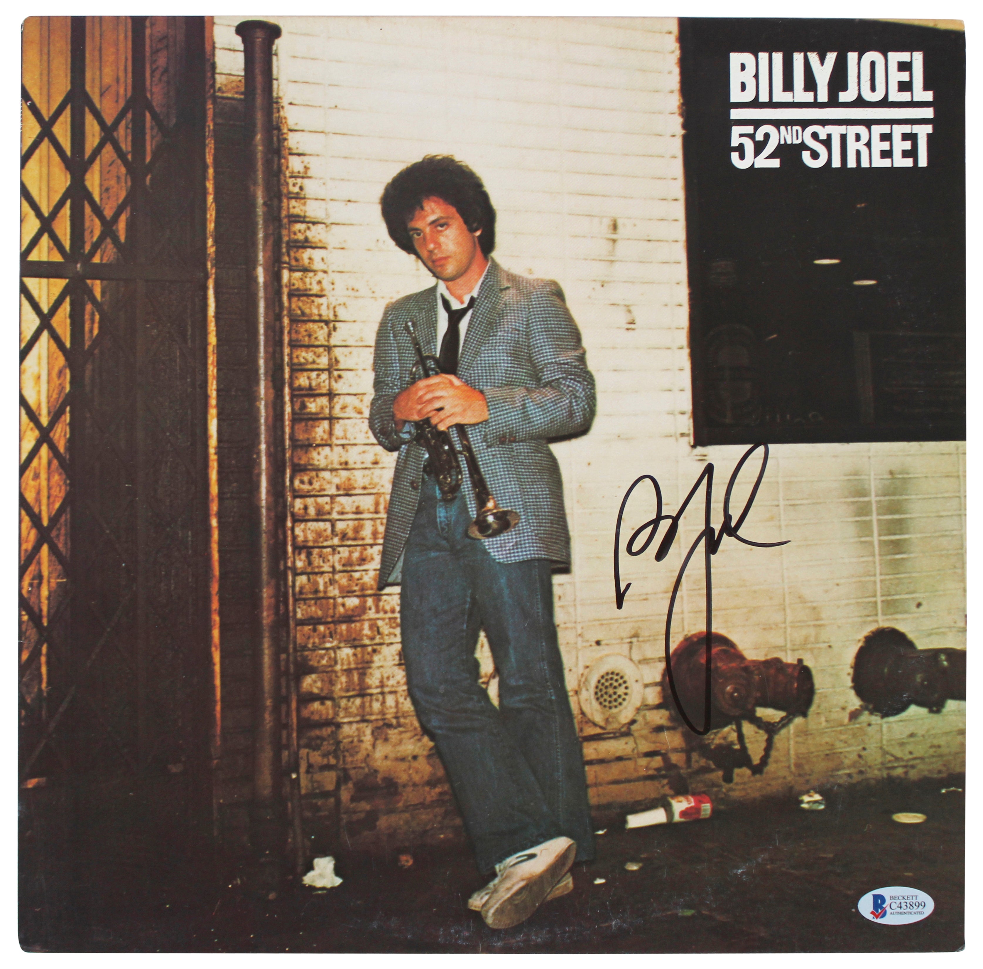 Billy Joel Authentic Signed 52nd Street Album Cover Autographed BAS #C43899