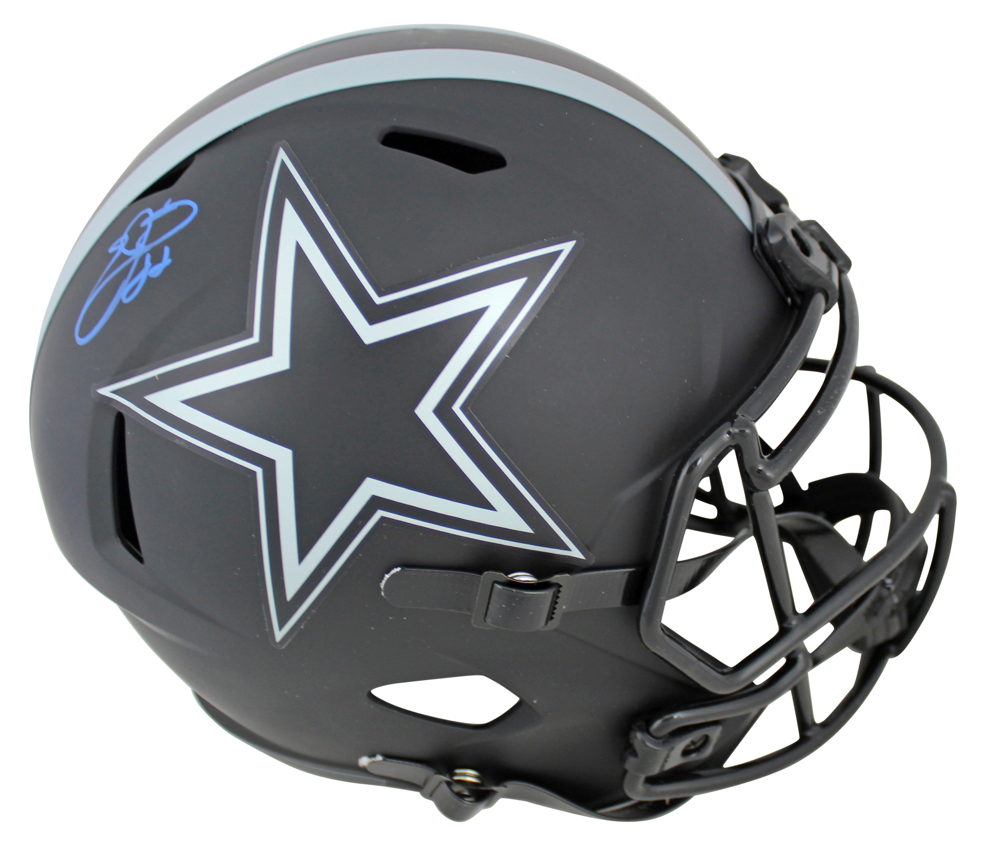 Cowboys Emmitt Smith Authentic Signed Eclipse Full Size Speed Rep Helmet BAS