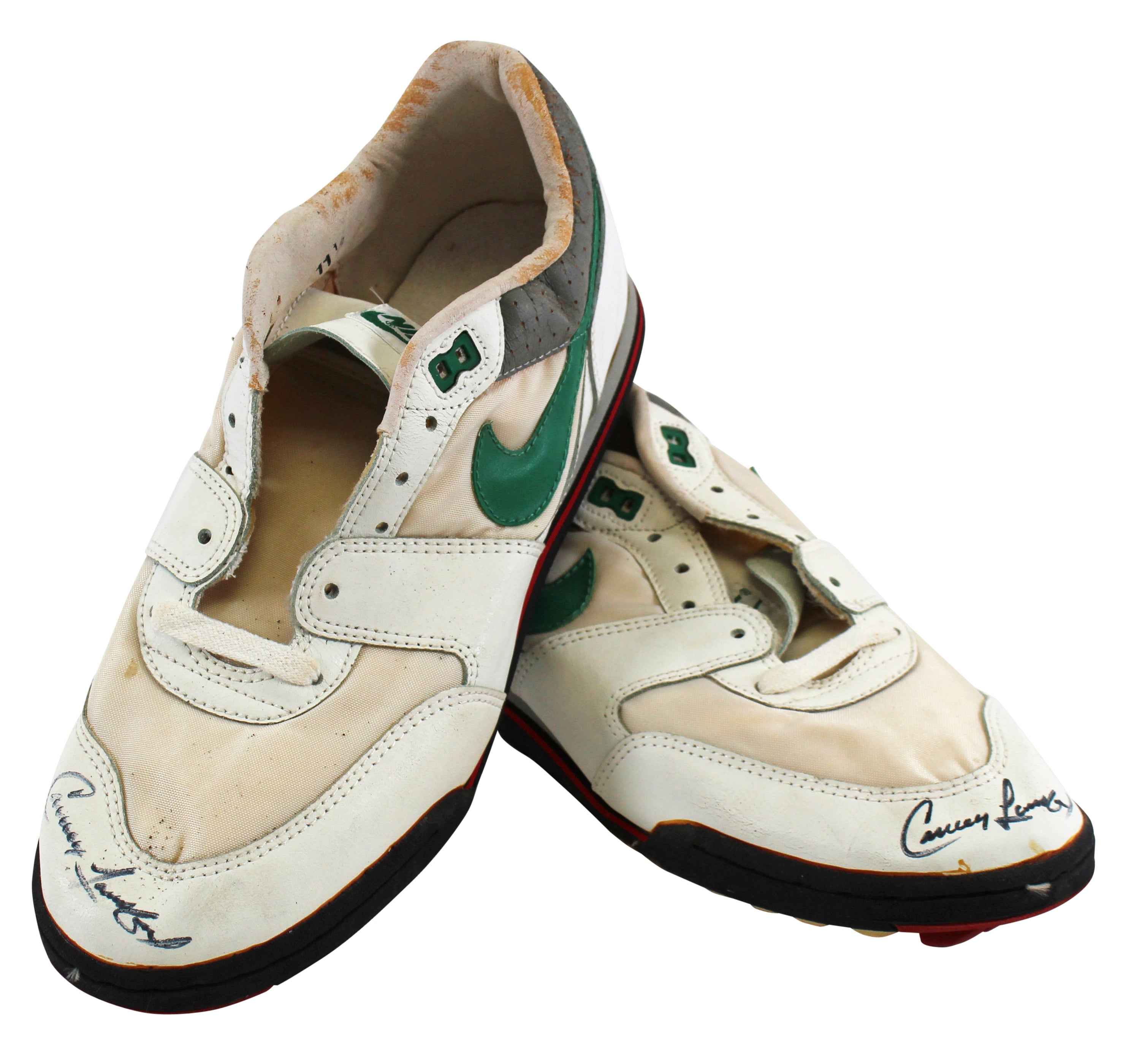 Athletics Carney Lansford Authentic Signed Game Used Nike Pro Cleats BAS