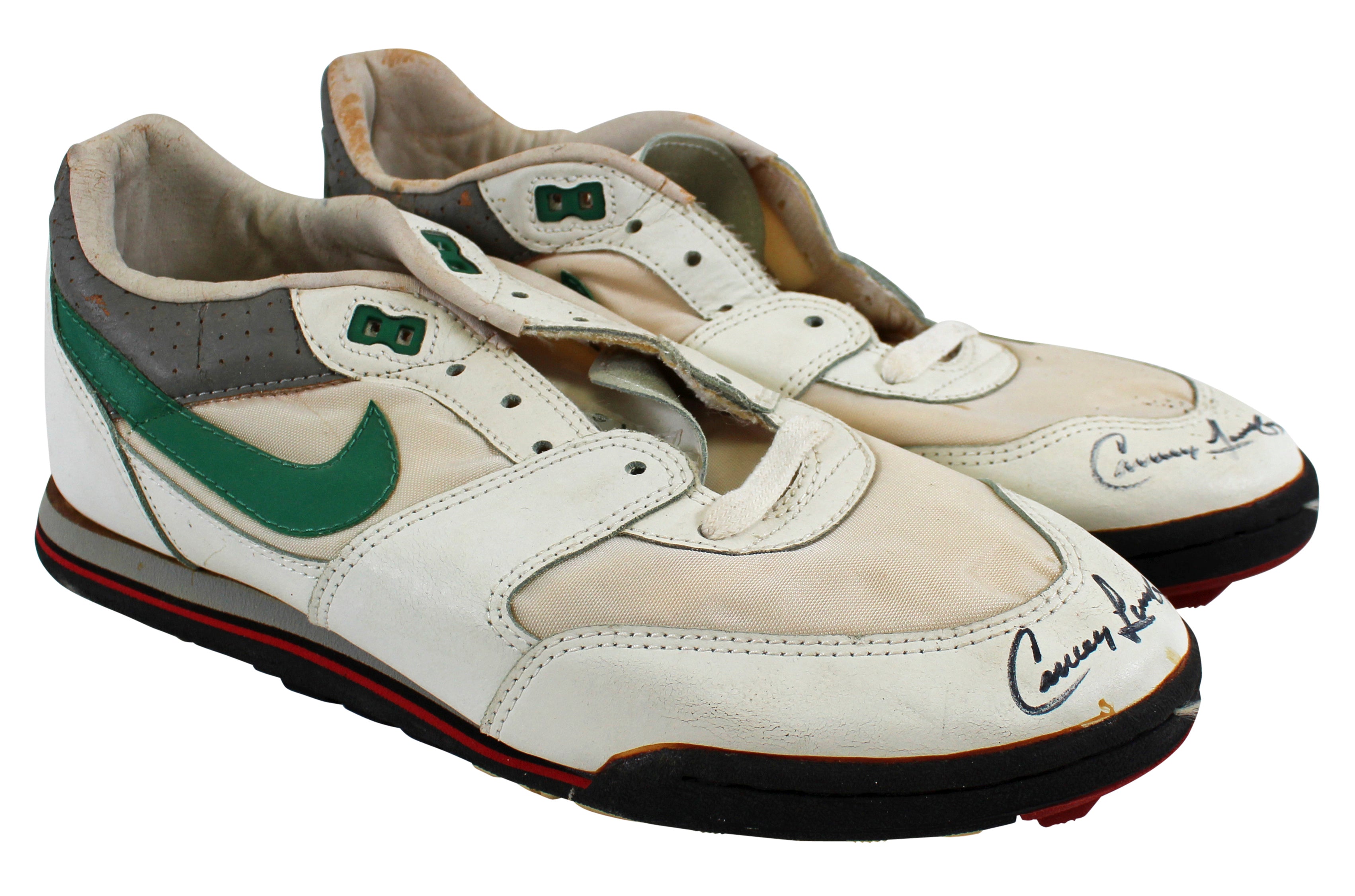 Athletics Carney Lansford Authentic Signed Game Used Nike Pro Cleats BAS