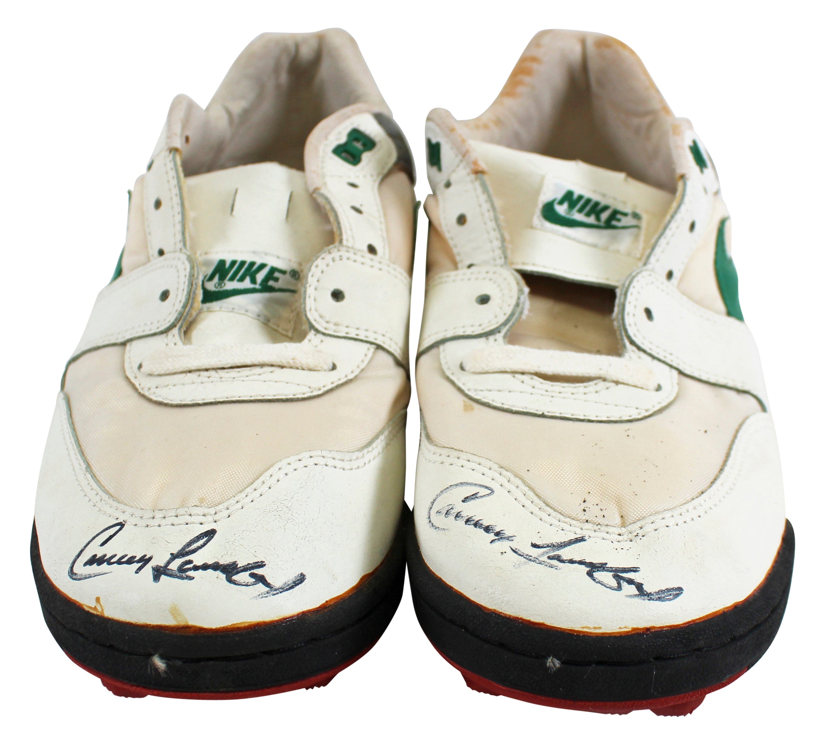 Athletics Carney Lansford Authentic Signed Game Used Nike Pro Cleats BAS