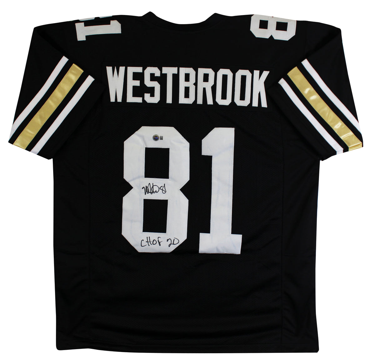 Colorado Michael Westbrook "CHOF 20" Signed Black Pro Style Jersey BAS Witnessed