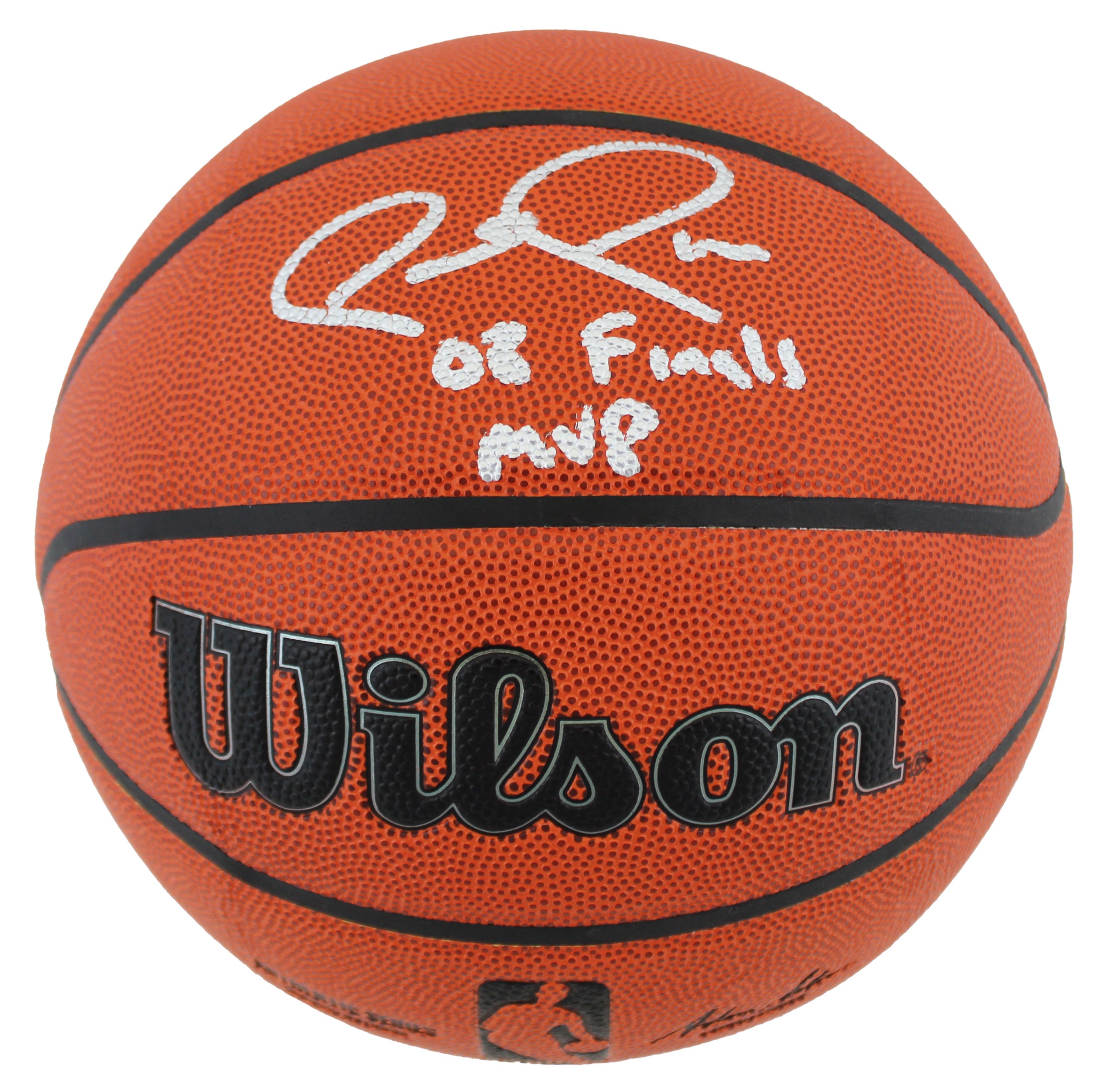 Celtics Paul Pierce "2008 Finals MVP" Signed Wilson Basketball w/ Case Fanatics