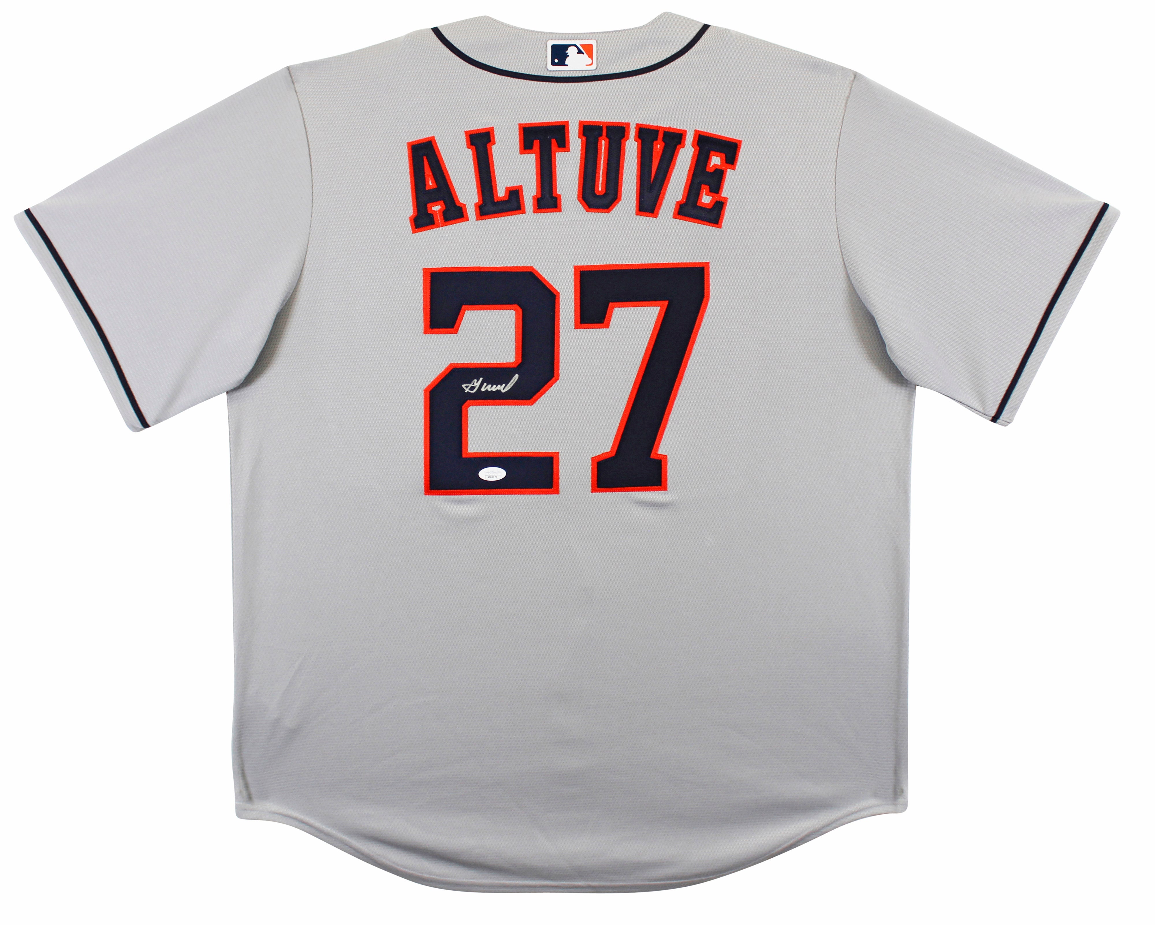 Astros Jose Altuve Authentic Signed Grey Nike Jersey Autographed JSA