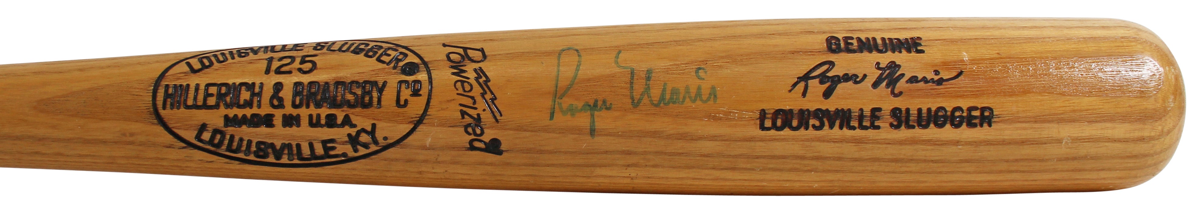 Yankees Roger Maris Authentic Signed Louisville Slugger Bat PSA & BAS #AB40201