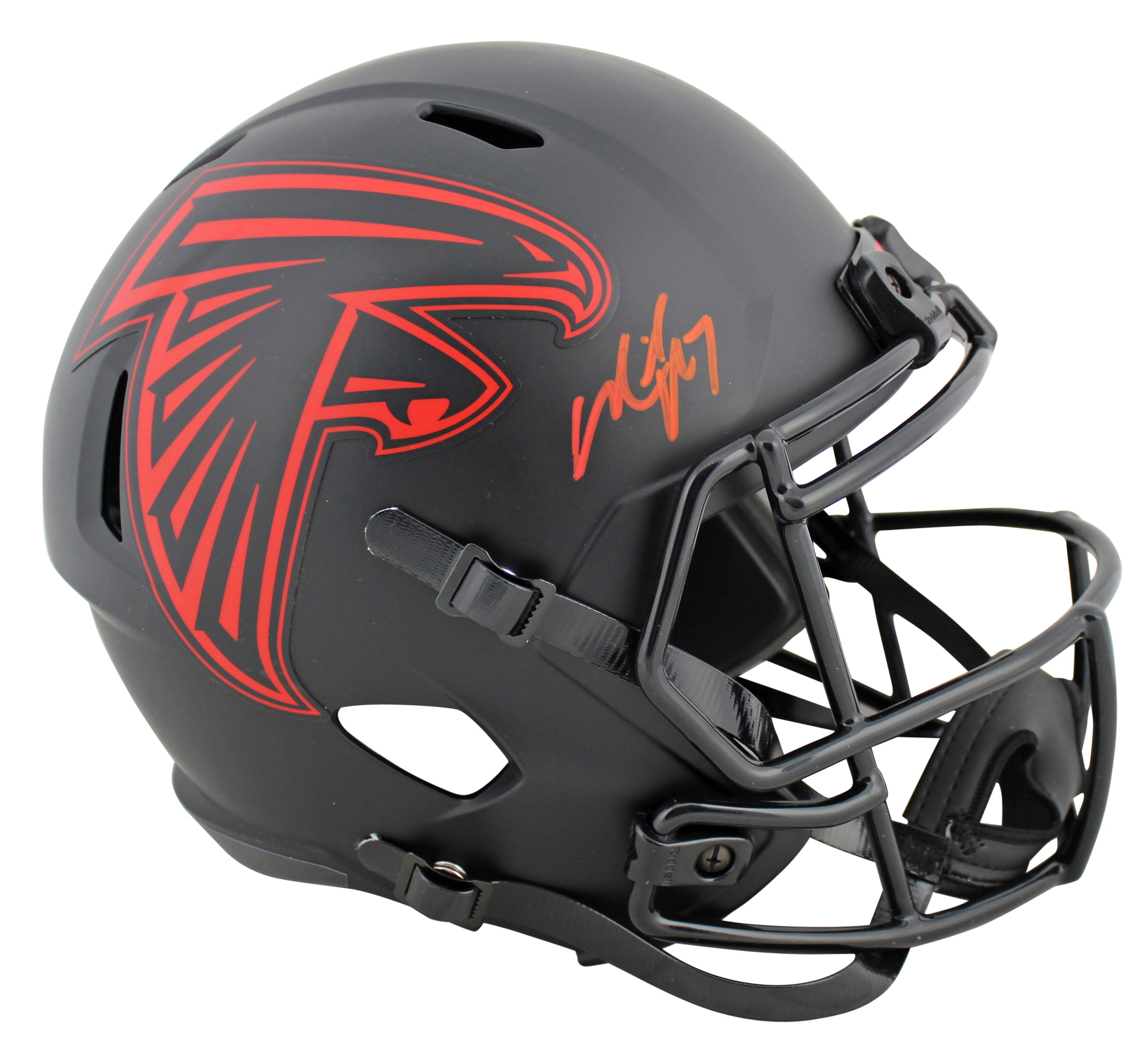 Falcons Michael Vick Signed Eclipse Full Size Speed Rep Helmet JSA Witness