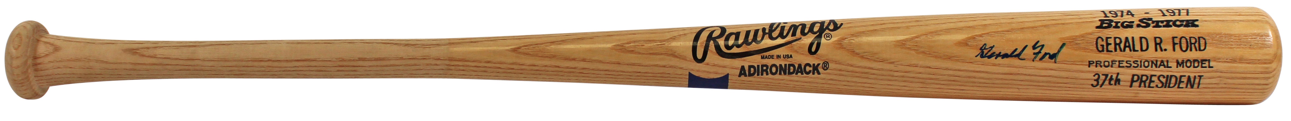 Gerald Ford Authentic Signed Rawlings Adirondack Big Stick Bat JSA #XX43036