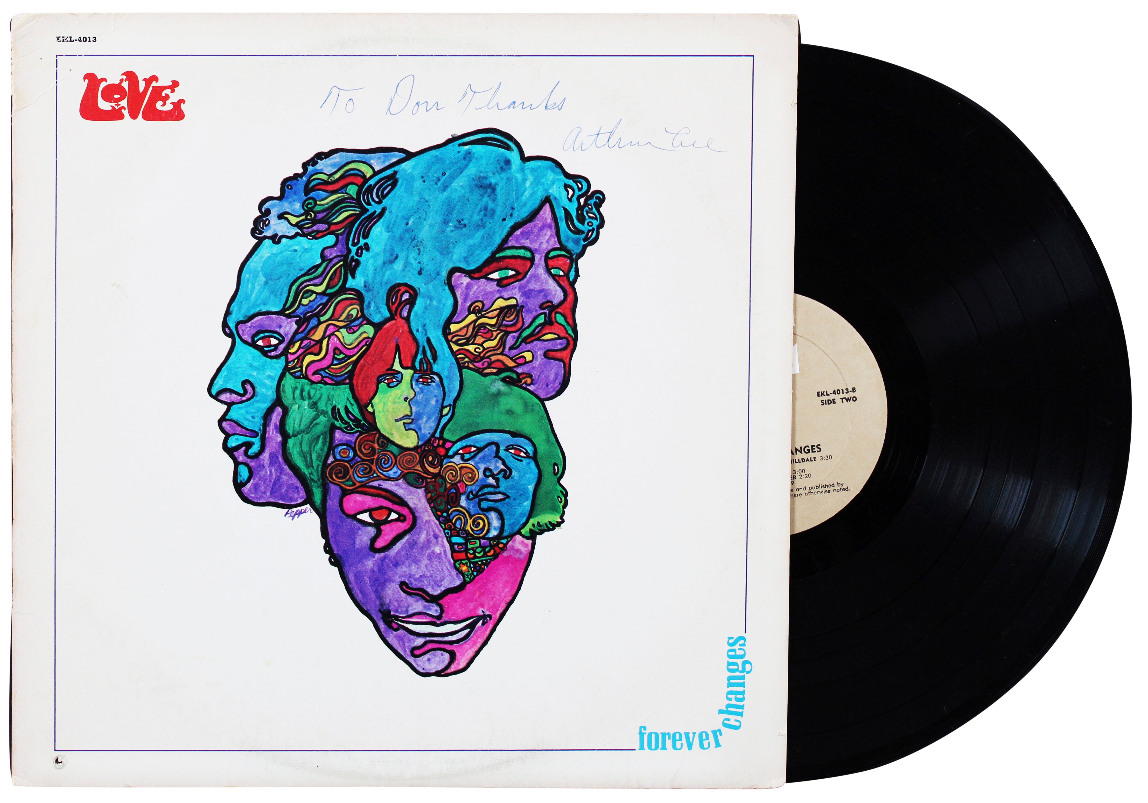 Arthur Lee Thanks Signed Love Forever Changes Album Cover W/Vinyl BAS #BJ081504