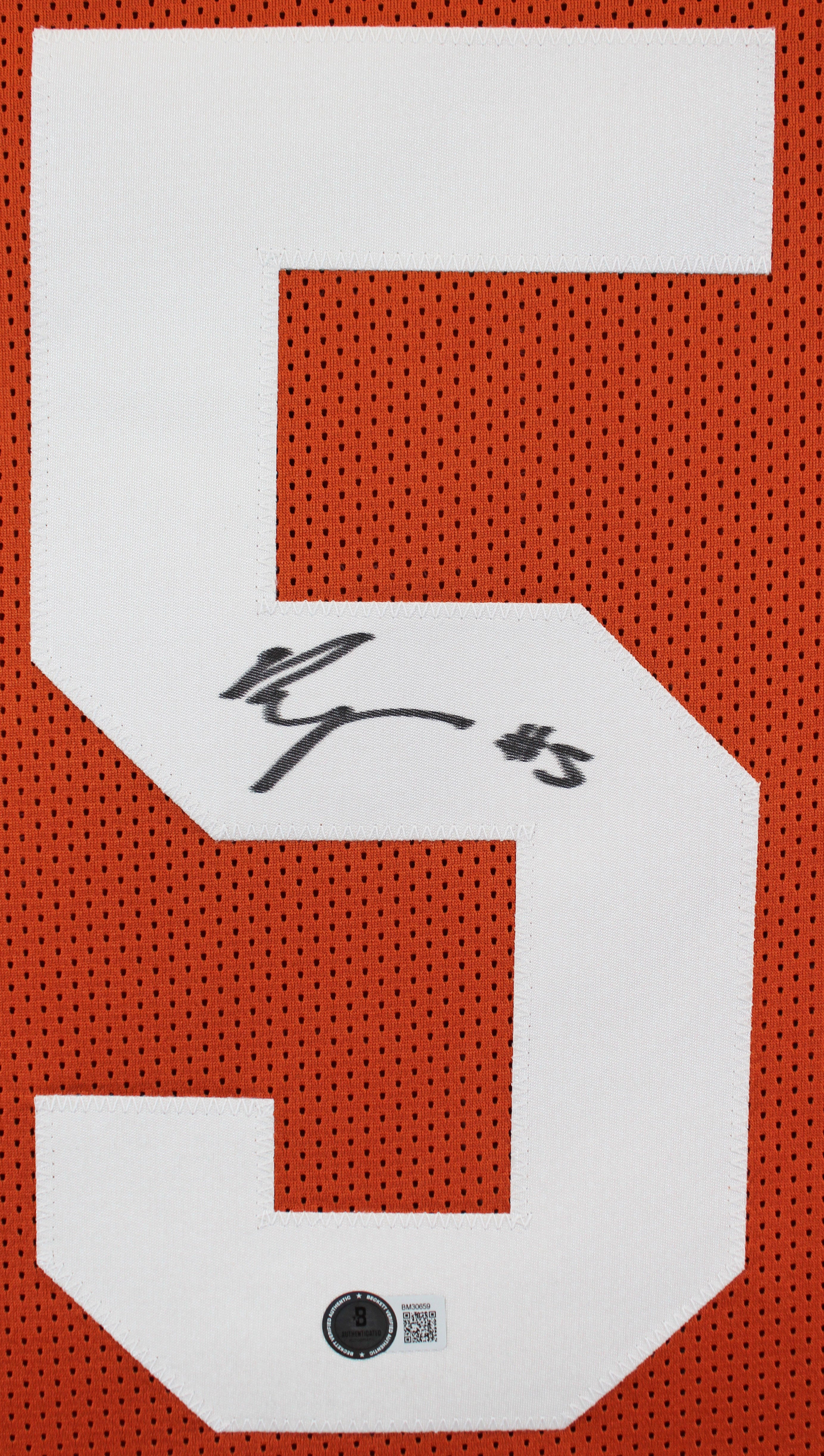 Texas Bijan Robinson Authentic Signed Burnt Orange Pro Style Framed Jersey BAS