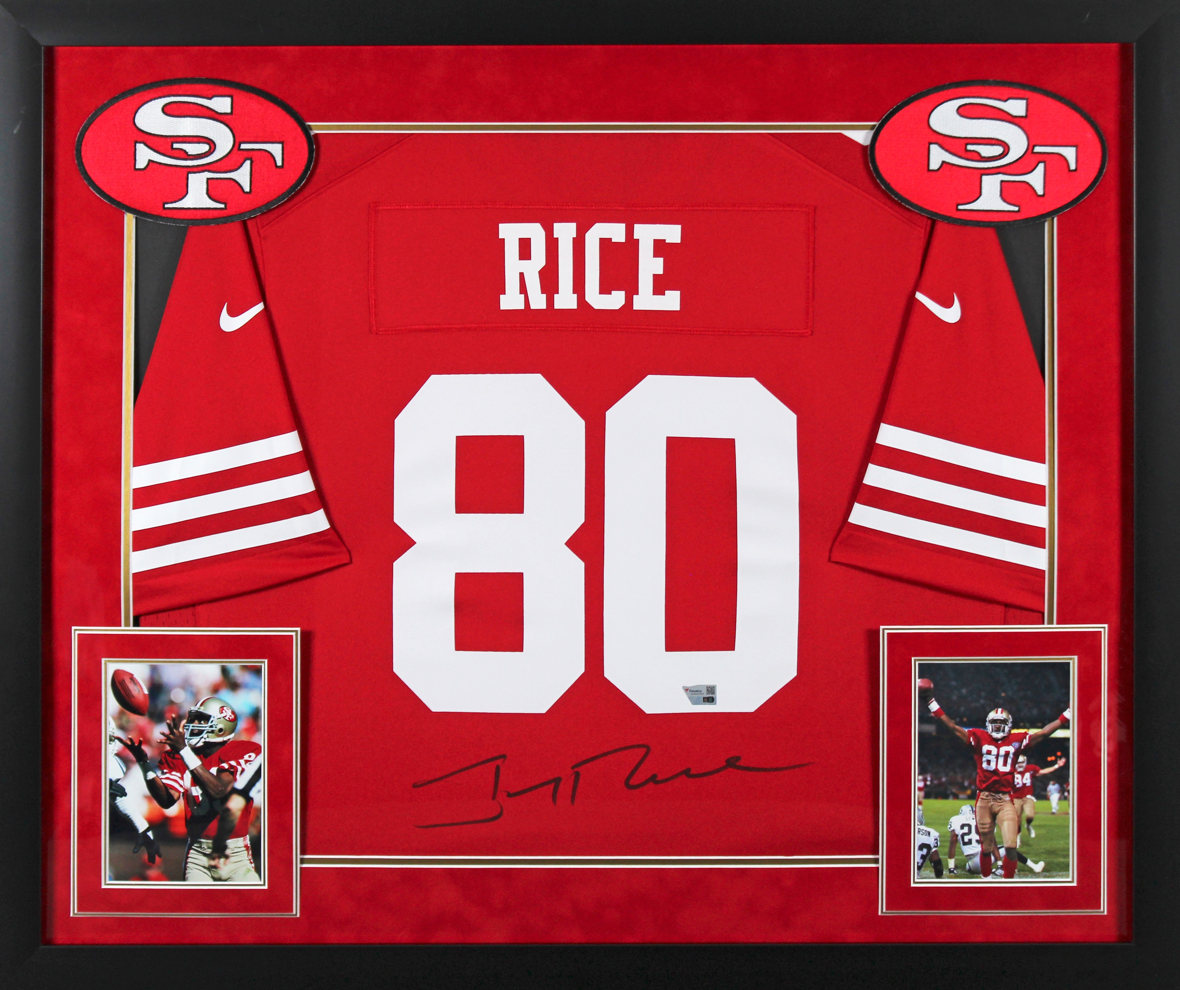 Jerry rice framed jersey online