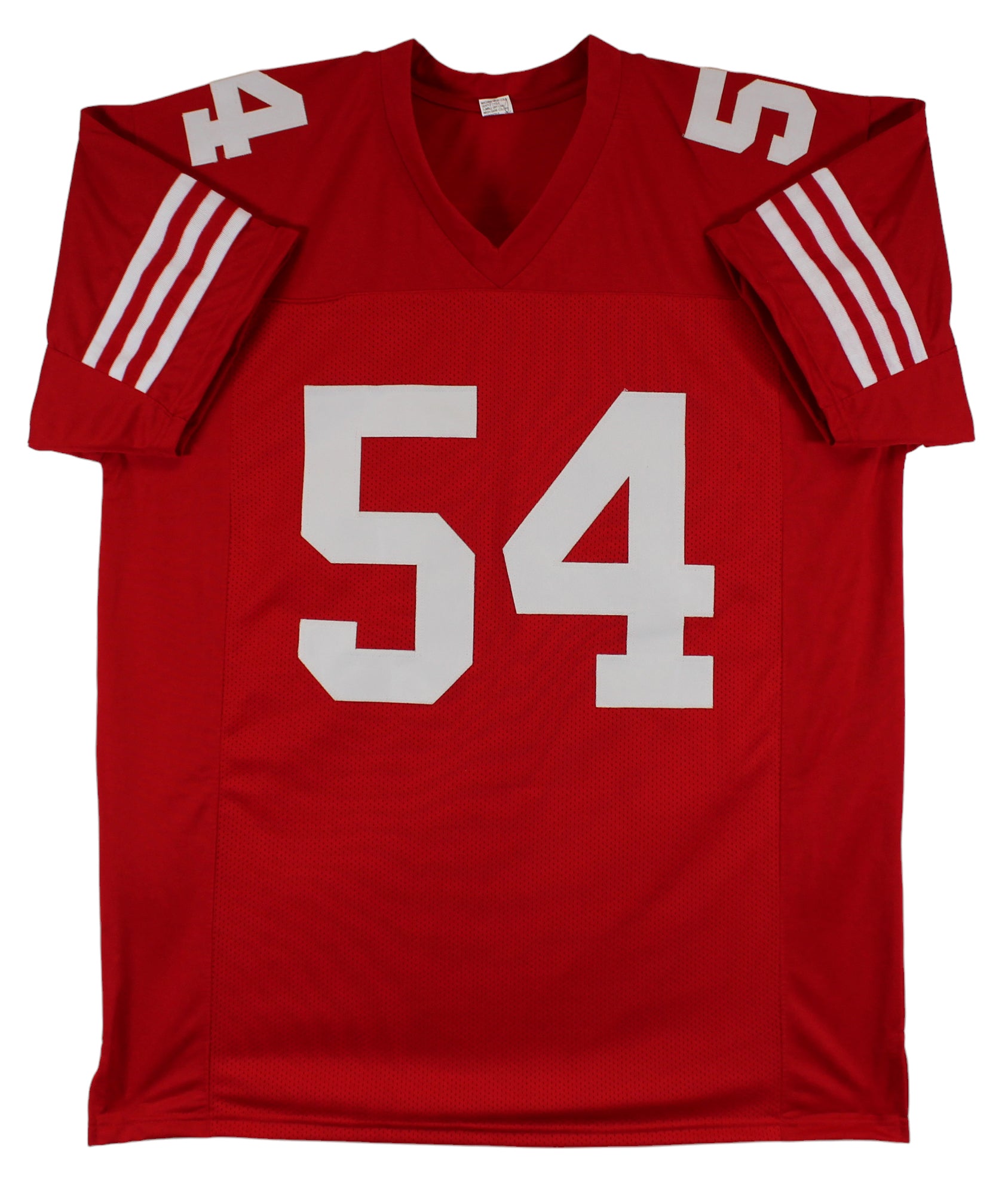 Fred Warner Authentic Signed Red Pro Style Jersey Autographed BAS #BK72036