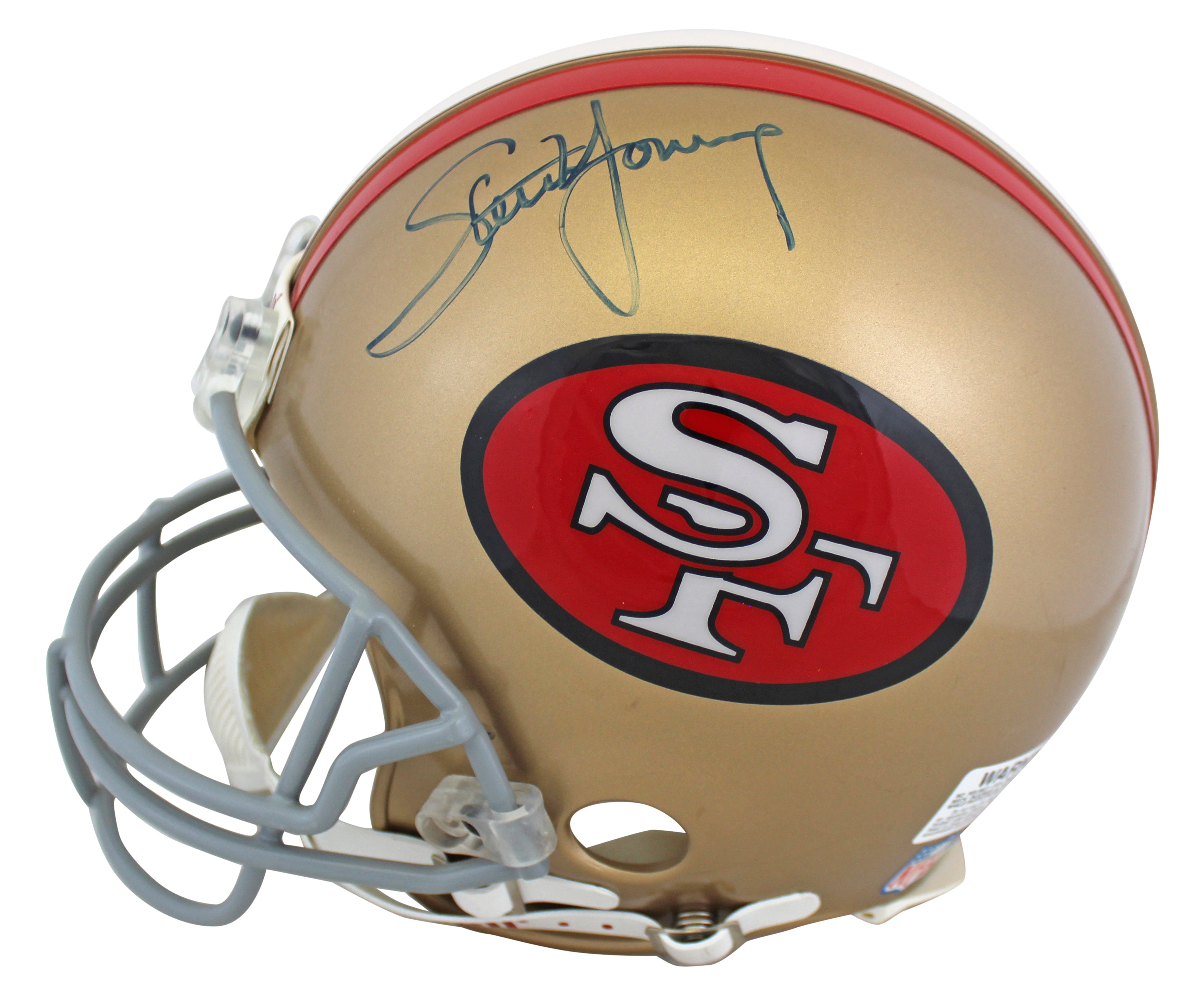 49ers Steve Young Authentic Signed Full Size Proline Helmet BAS #X71262