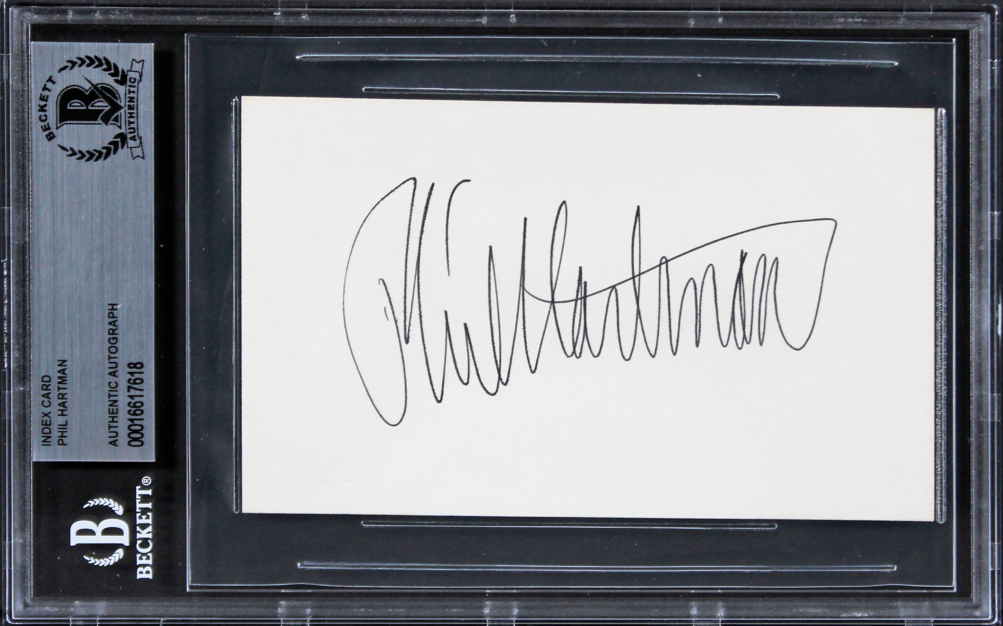 Phil Hartman Saturday Night Live Authentic Signed 3x5 Index Card BAS Slabbed 2