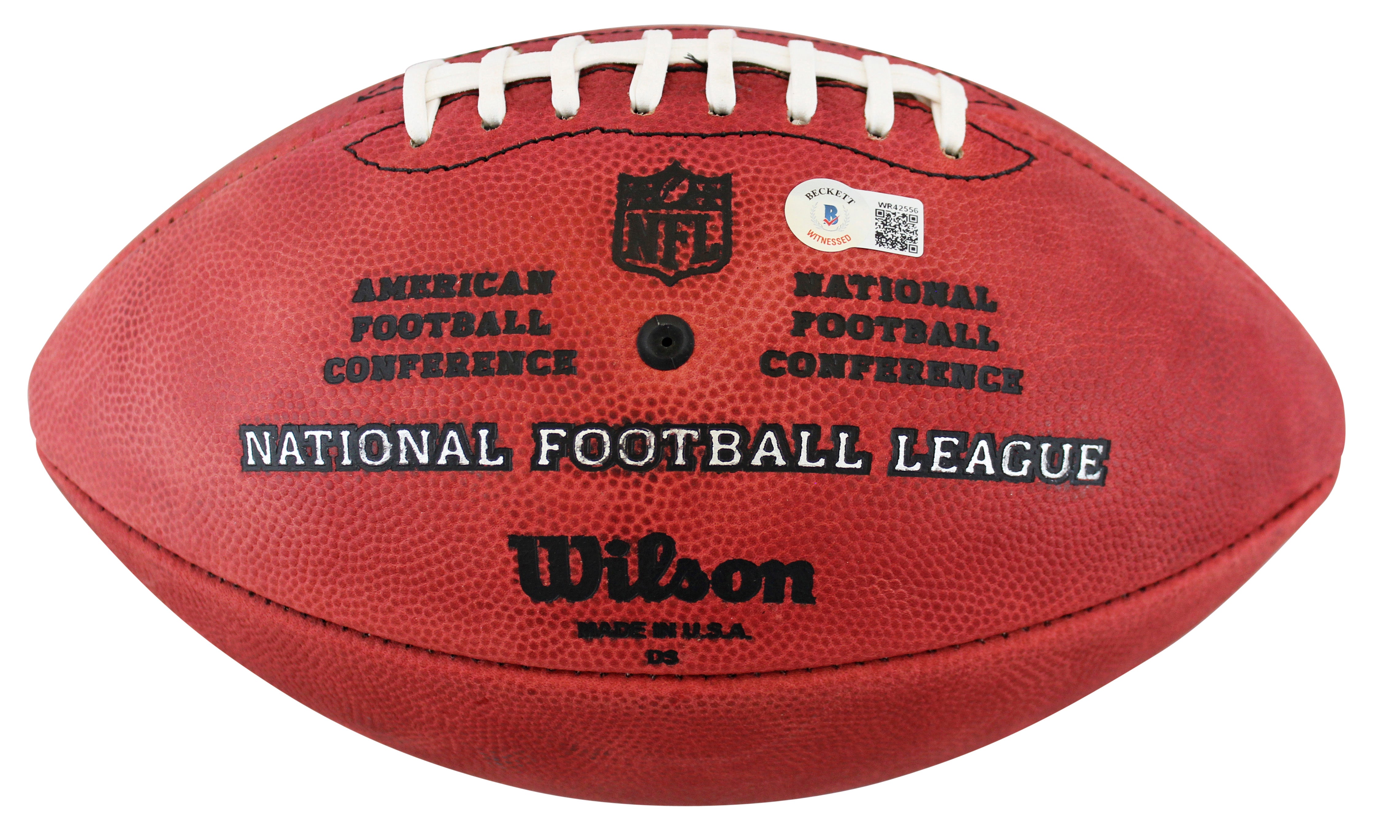 WFT SB MVPs Williams, Rypien & Riggins Signed Official Duke Nfl Football BAS Wit