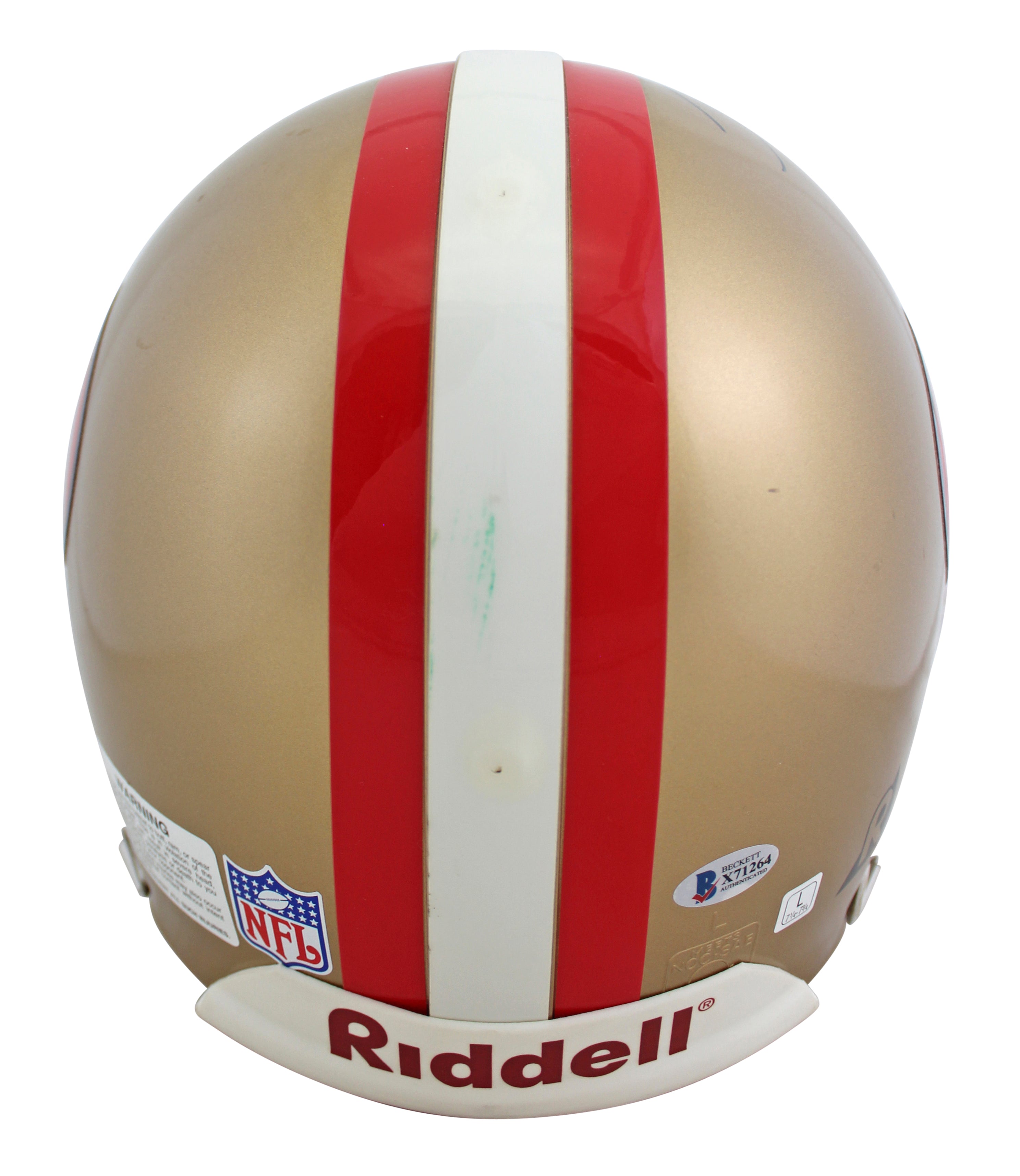 49ers Jerry Rice Authentic Signed Authentic Full Size Proline Helmet BAS #X71264