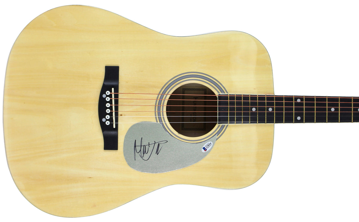 Mick Jagger The Rolling Stones Authentic Signed Acoustic Guitar BAS #A78559