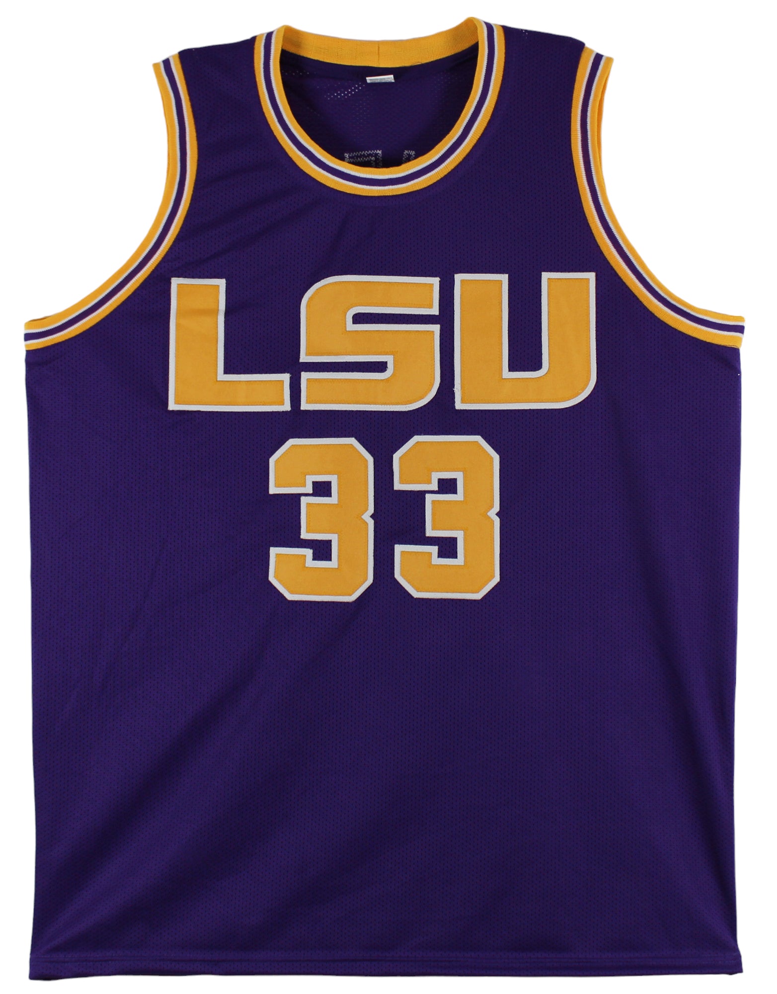 LSU Shaquille O'Neal Authentic Signed Purple Pro Style Jersey BAS Witnessed