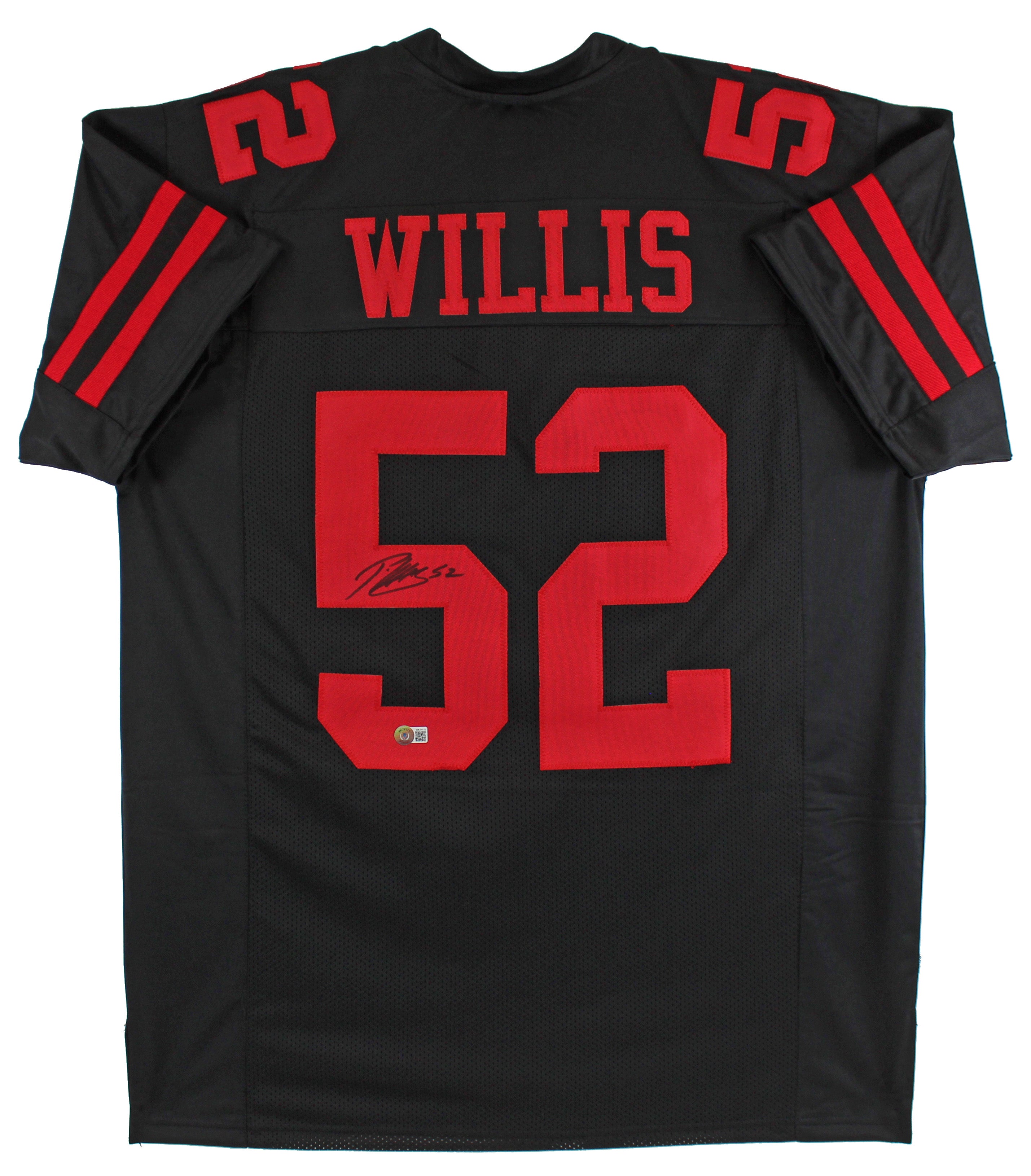 Patrick Willis Authentic Signed Black Pro Style Jersey Autographed BAS Witnessed