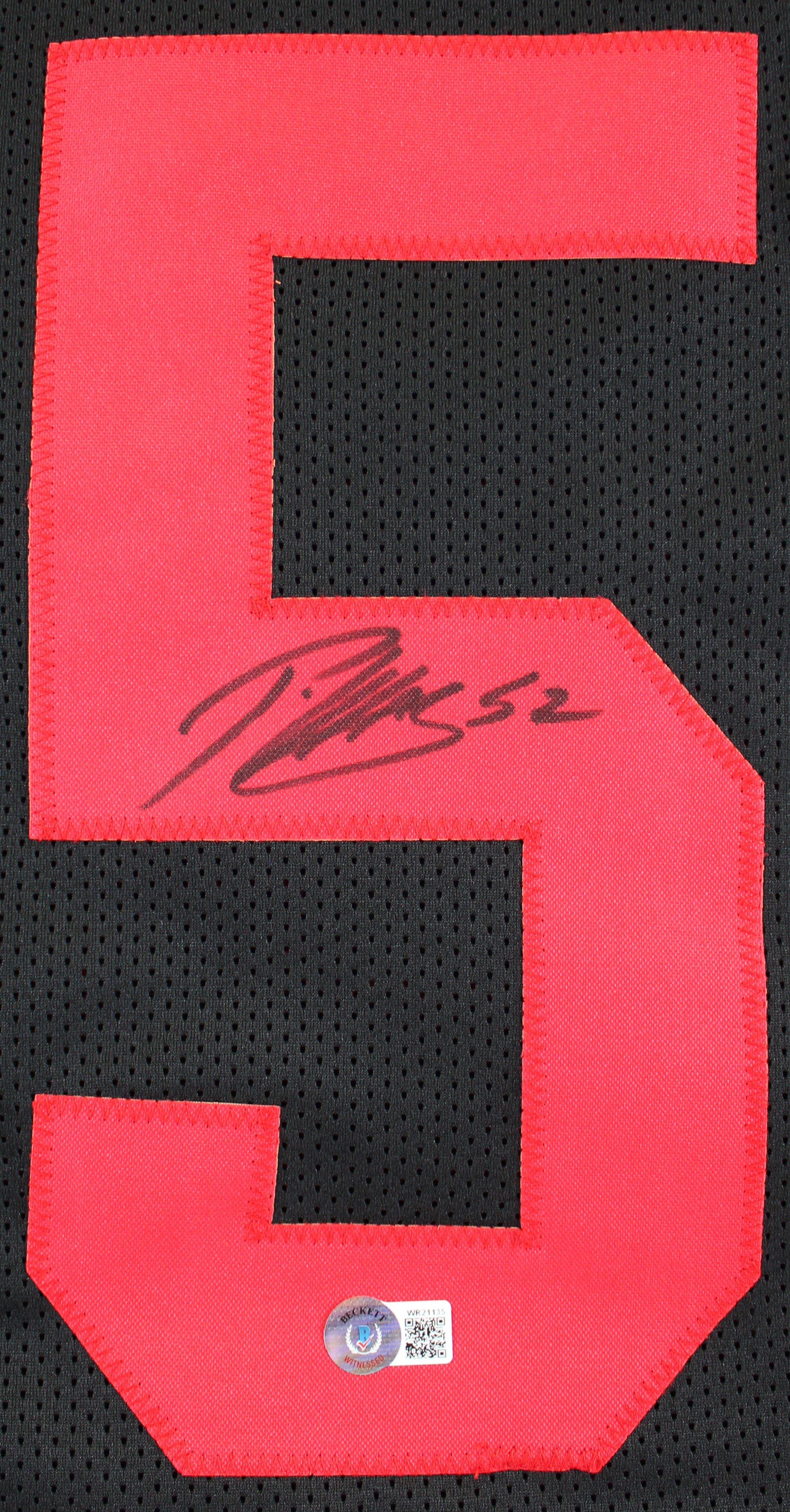 Patrick Willis Authentic Signed Black Pro Style Jersey Autographed BAS Witnessed