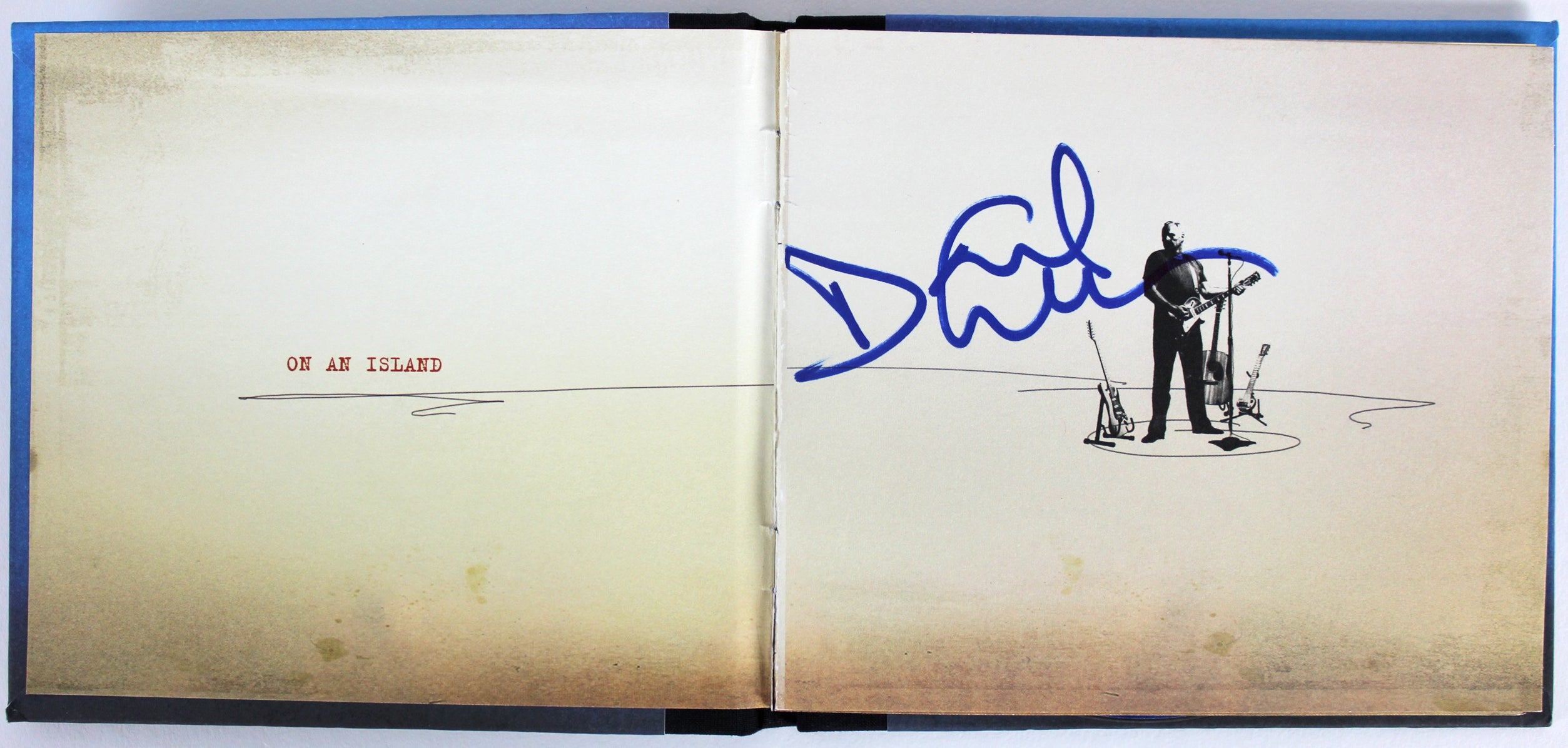 Pink Floyd David Gilmour Authentic Signed On An Island Cd Cover Page JSA #Z85157