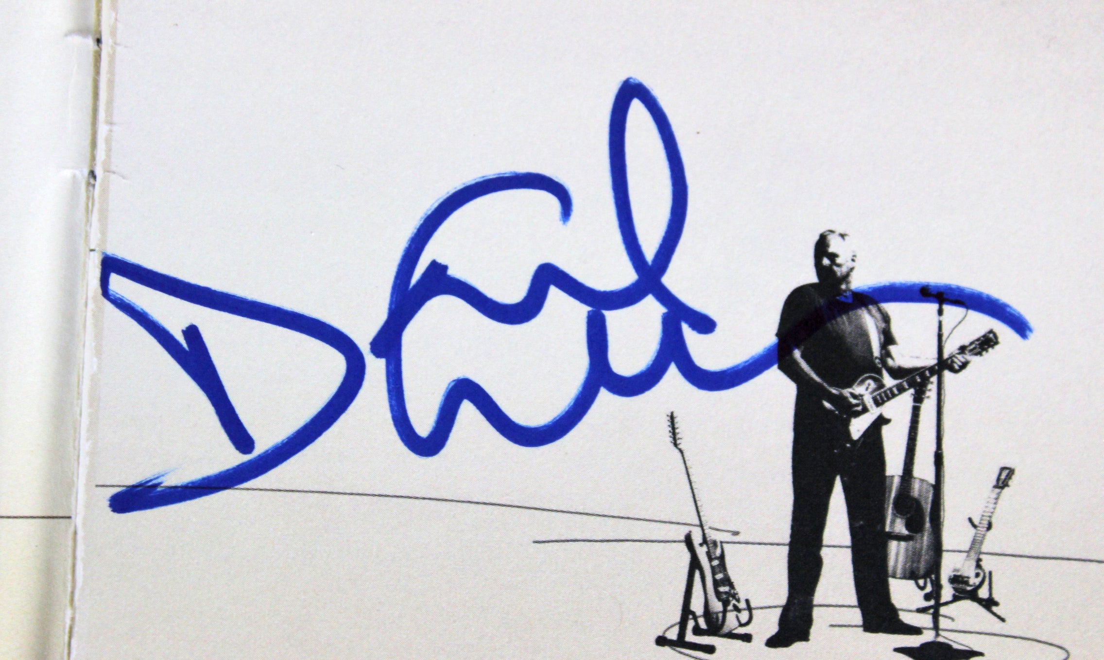 Pink Floyd David Gilmour Authentic Signed On An Island Cd Cover Page JSA #Z85157