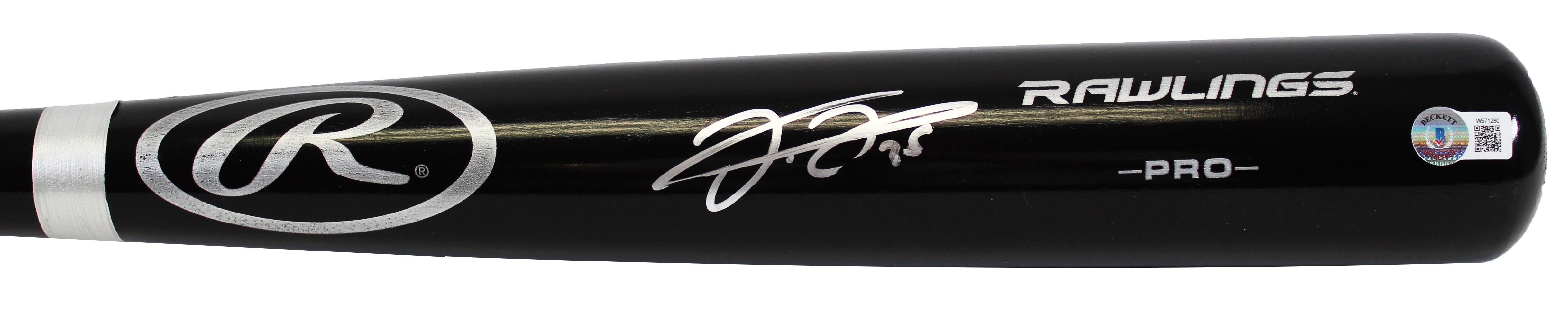 White Sox Frank Thomas Authentic Signed Black Rawlings Big Stick Bat BAS Witness