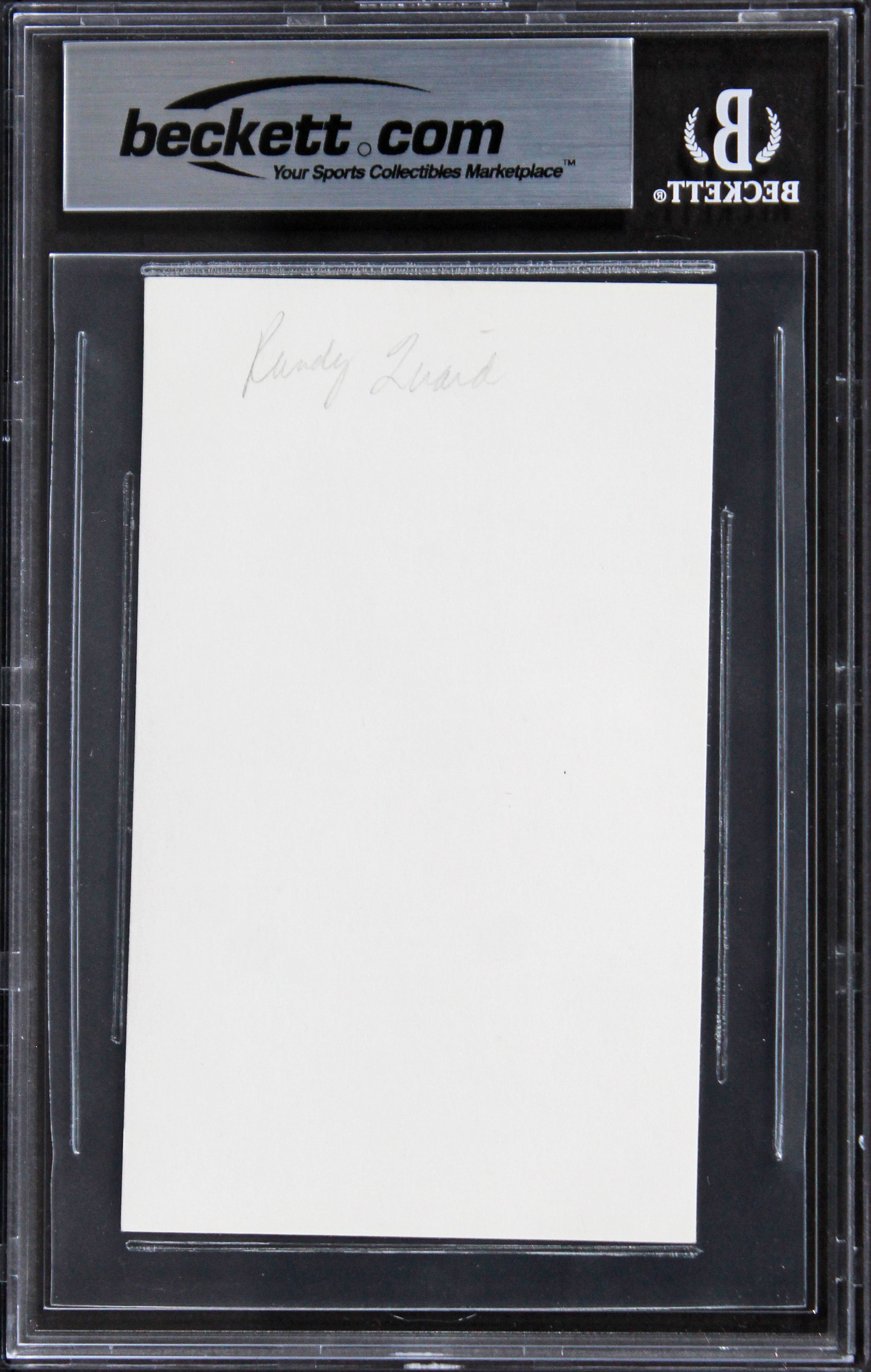 Randy Quiad National Lampoon's Vacation Signed 3x5 Index Card BAS Slabbed