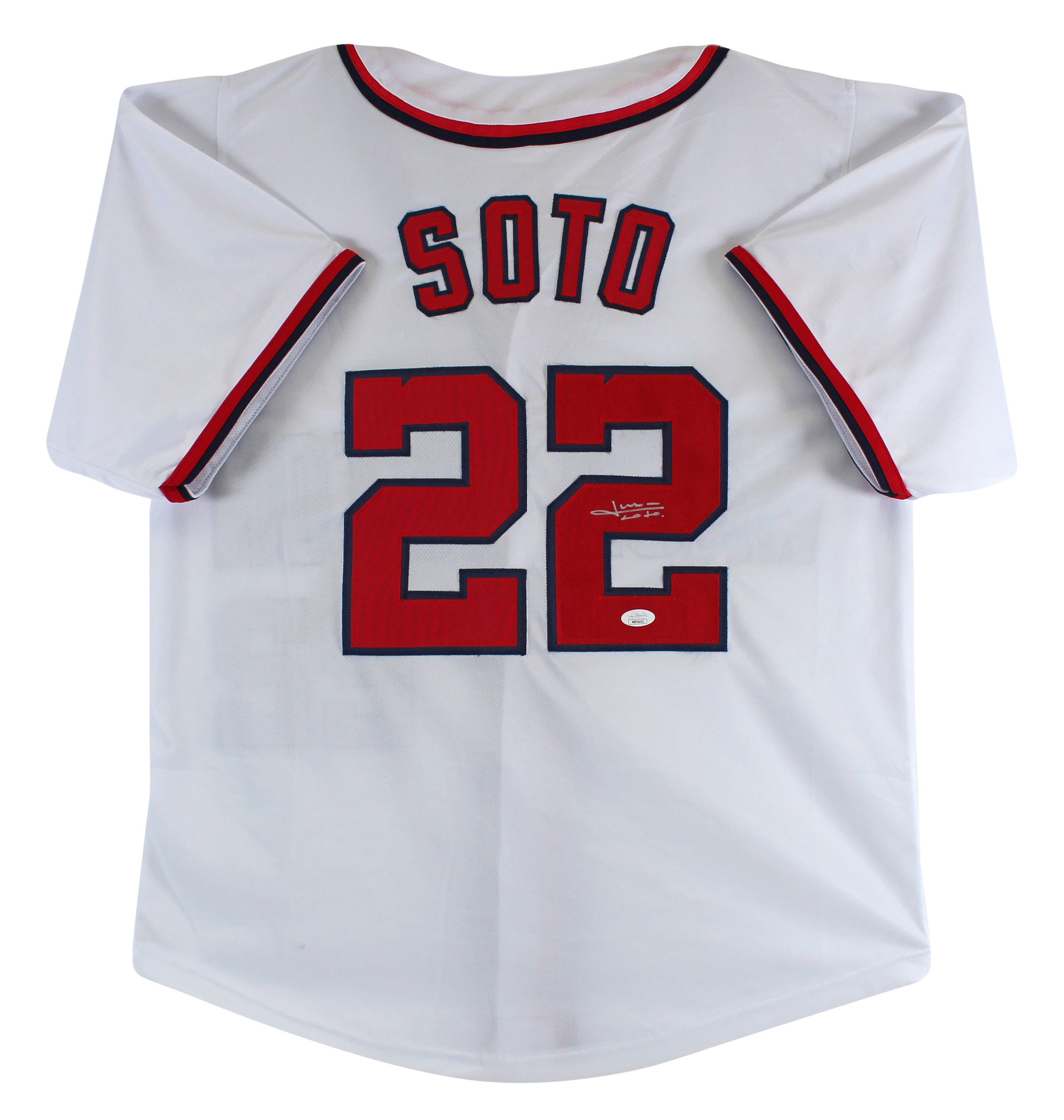 Juan Soto Authentic Signed White Pro Style Jersey Autographed JSA