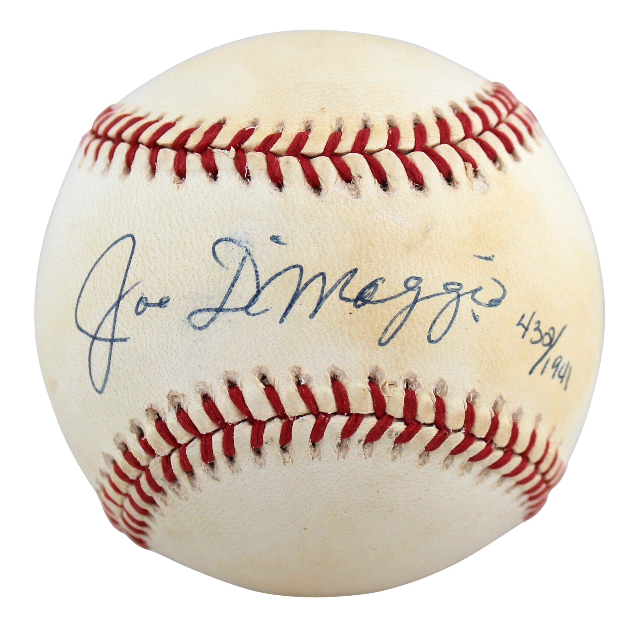 Yankees Joe DiMaggio Authentic Signed Oal Baseball LE #432/1941 BAS #AA03156