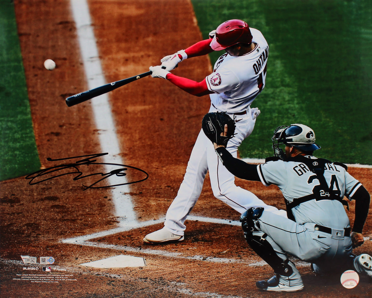 Angels Shohei Ohtani Authentic Signed 16x20 Batting Horizontal Photo Fanatics