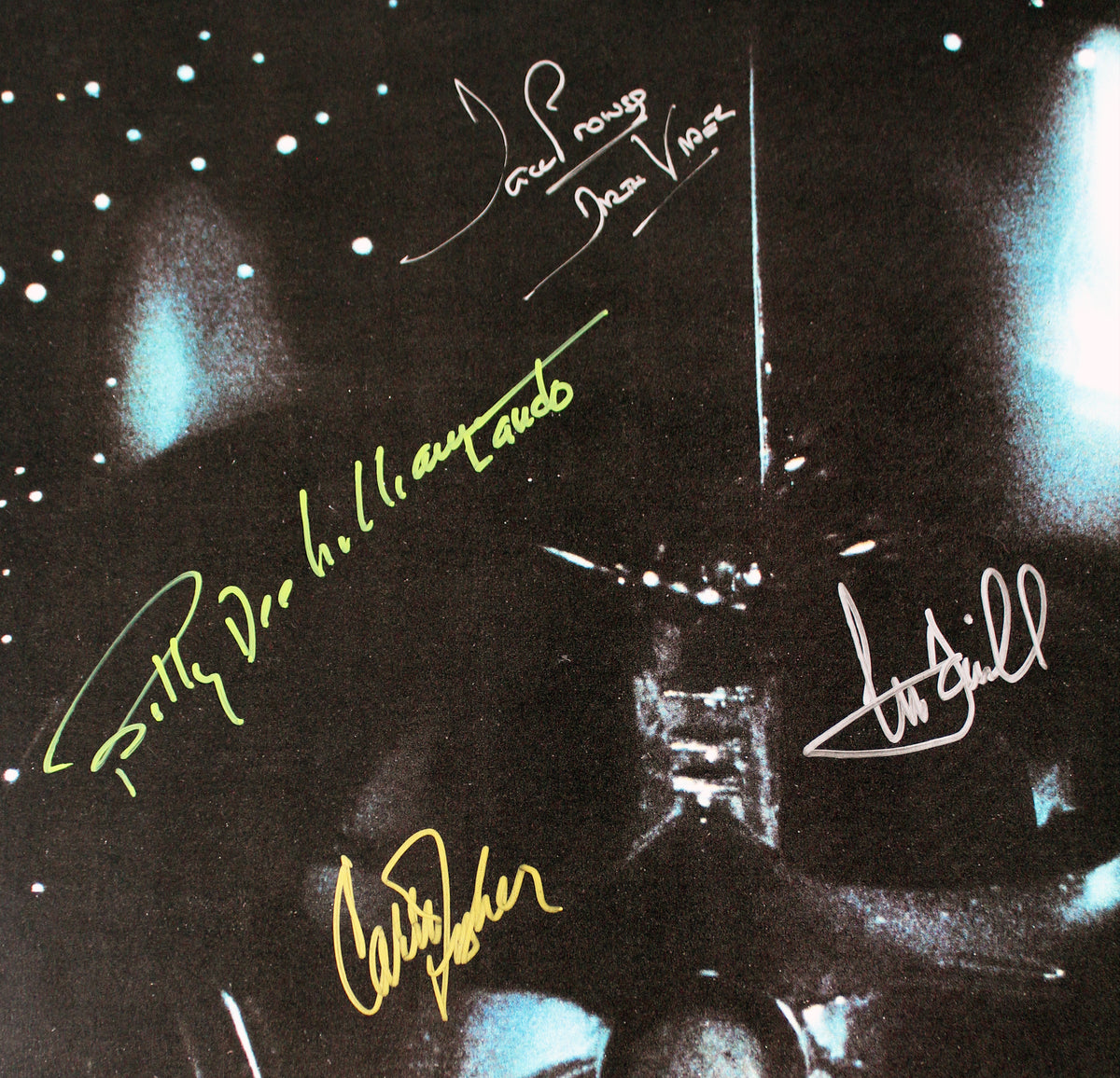 Star Wars ESB (6) Fisher, Hamill, Prowse +3 Signed 27x40 Poster JSA #YY31959