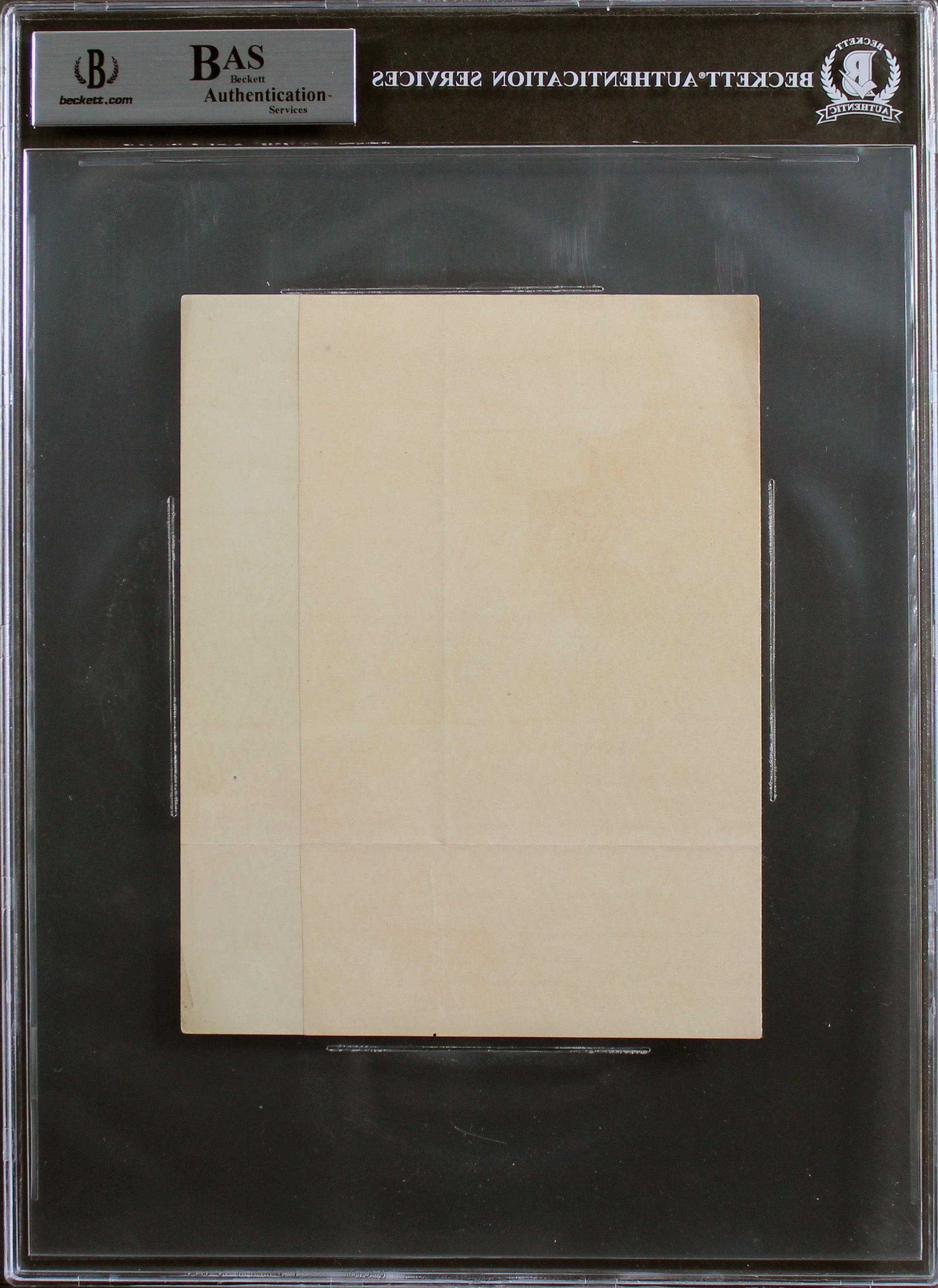 James Buchanan Authentic Signed 5.5x7 1867 Handwritten Letter BAS Slabbed