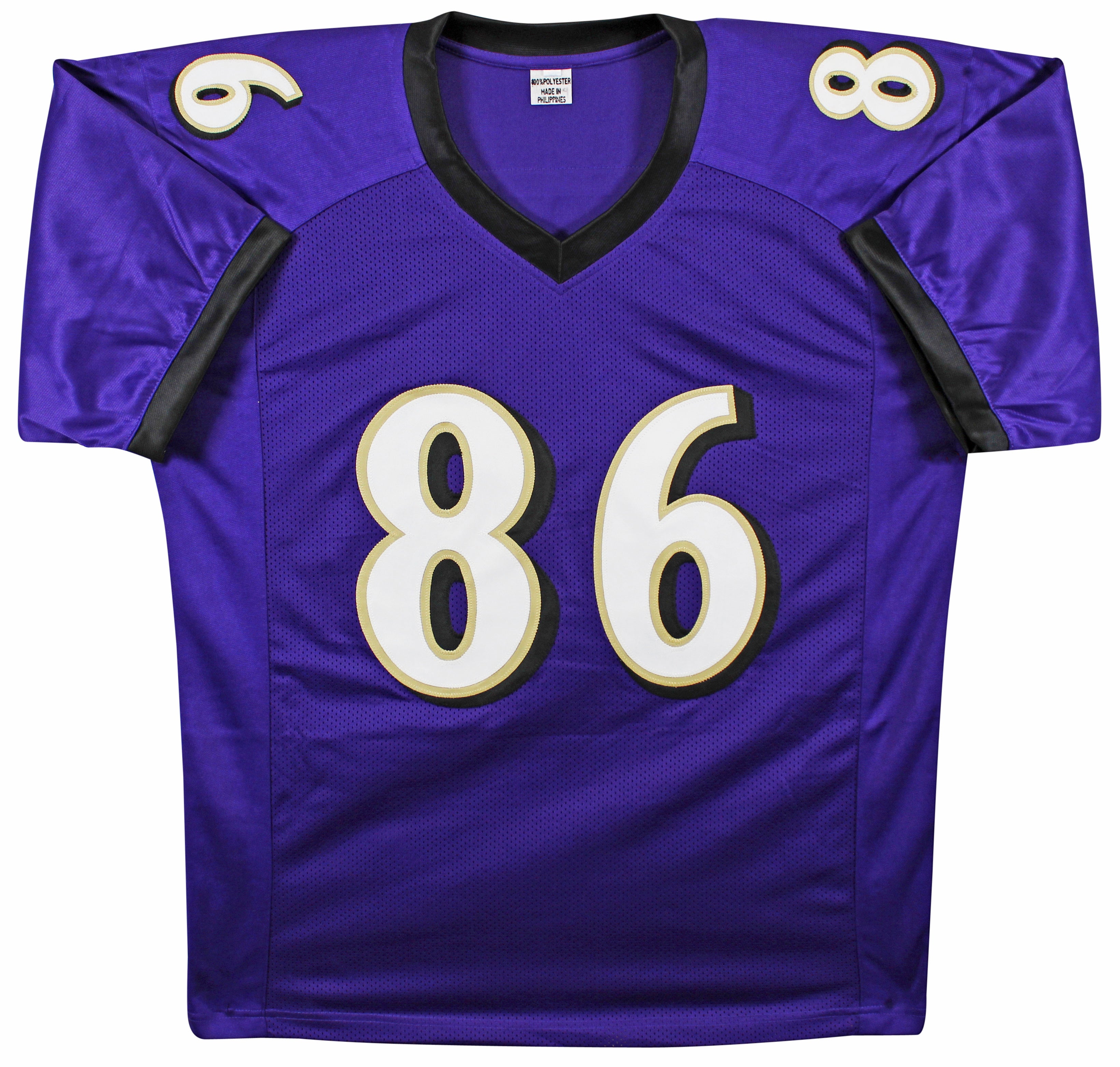 Todd Heap Authentic Signed Purple Pro Style Jersey Autographed JSA Witness