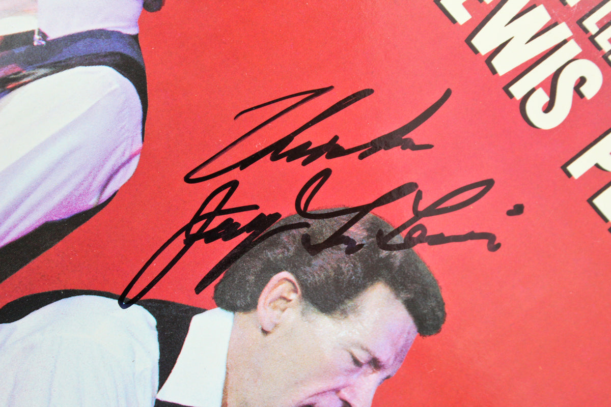 Jerry Lee Lewis Authentic Signed The Survivors Album Cover W/ Vinyl BAS #E37882