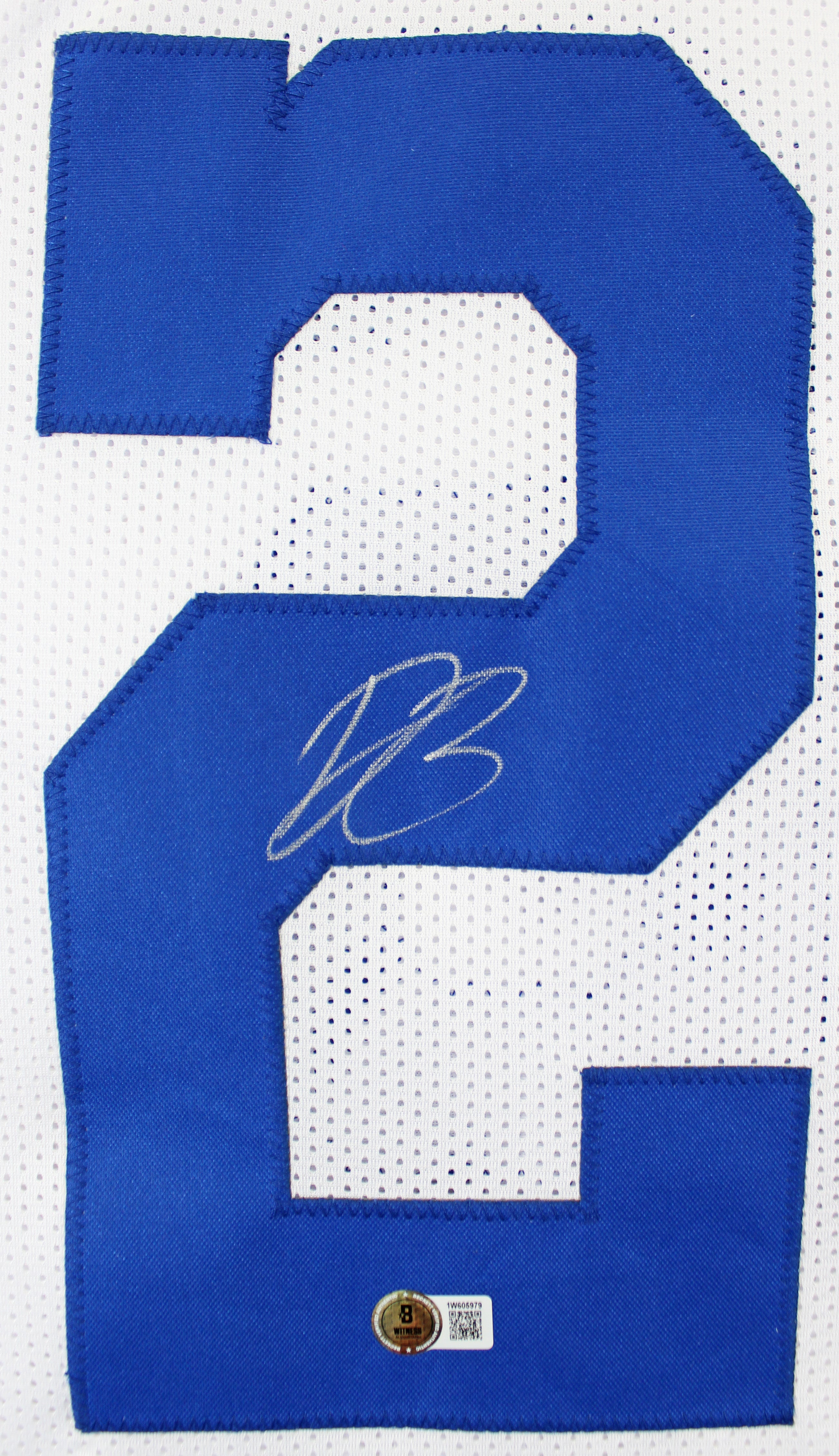 Daron Bland Authentic Signed White Pro Style Jersey Autographed BAS Witnessed