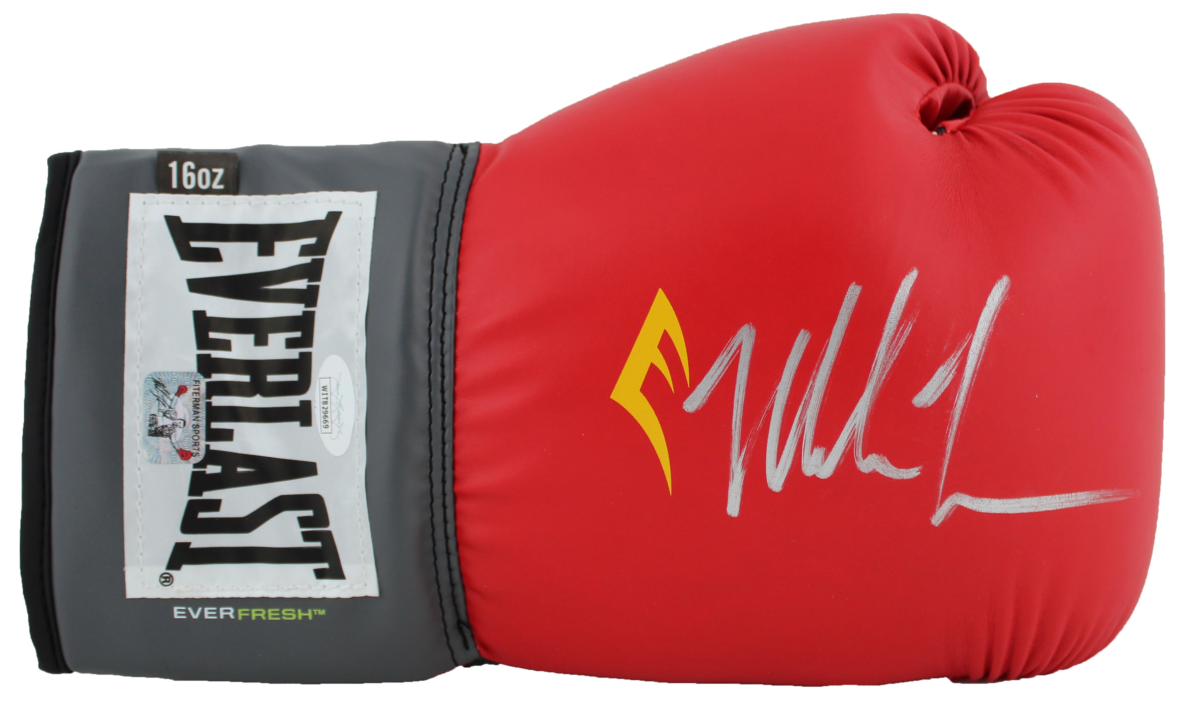 Mike Tyson Authentic Signed Red Everlast Boxing Glove JSA Witness #WIT829669