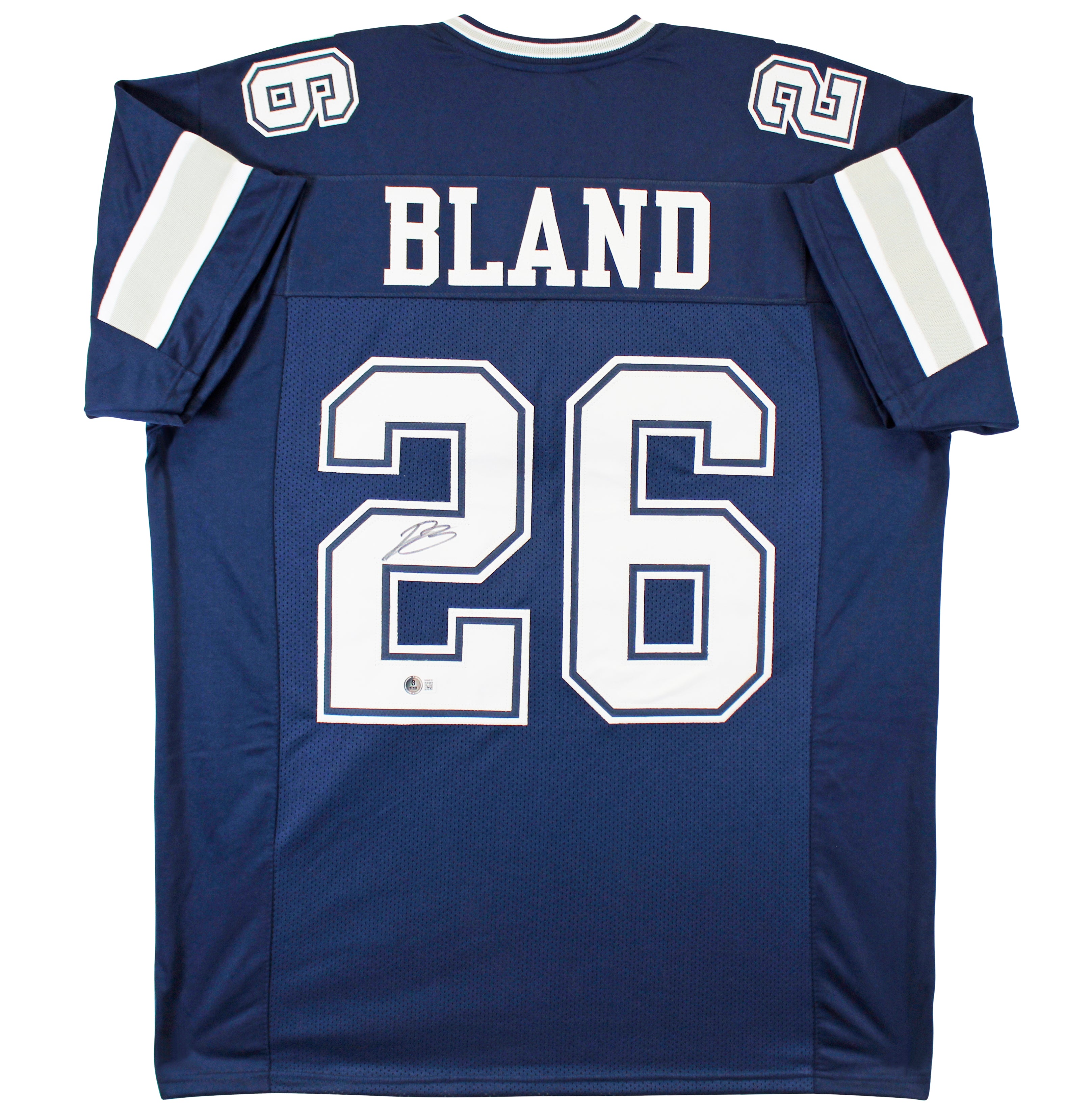 Daron Bland Authentic Signed Navy Pro Style Jersey Autographed BAS Witnessed