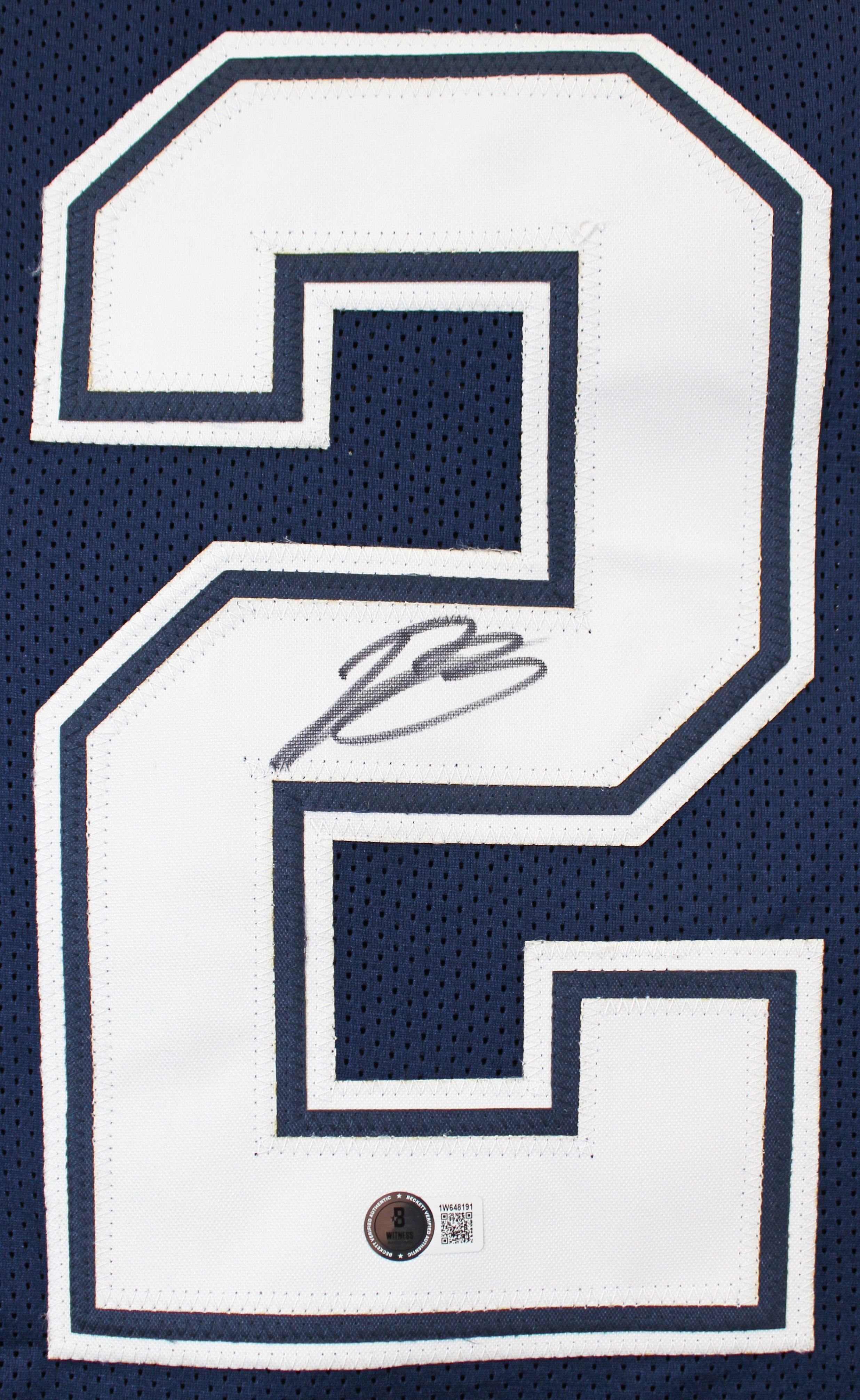 Daron Bland Authentic Signed Navy Pro Style Jersey Autographed BAS Witnessed