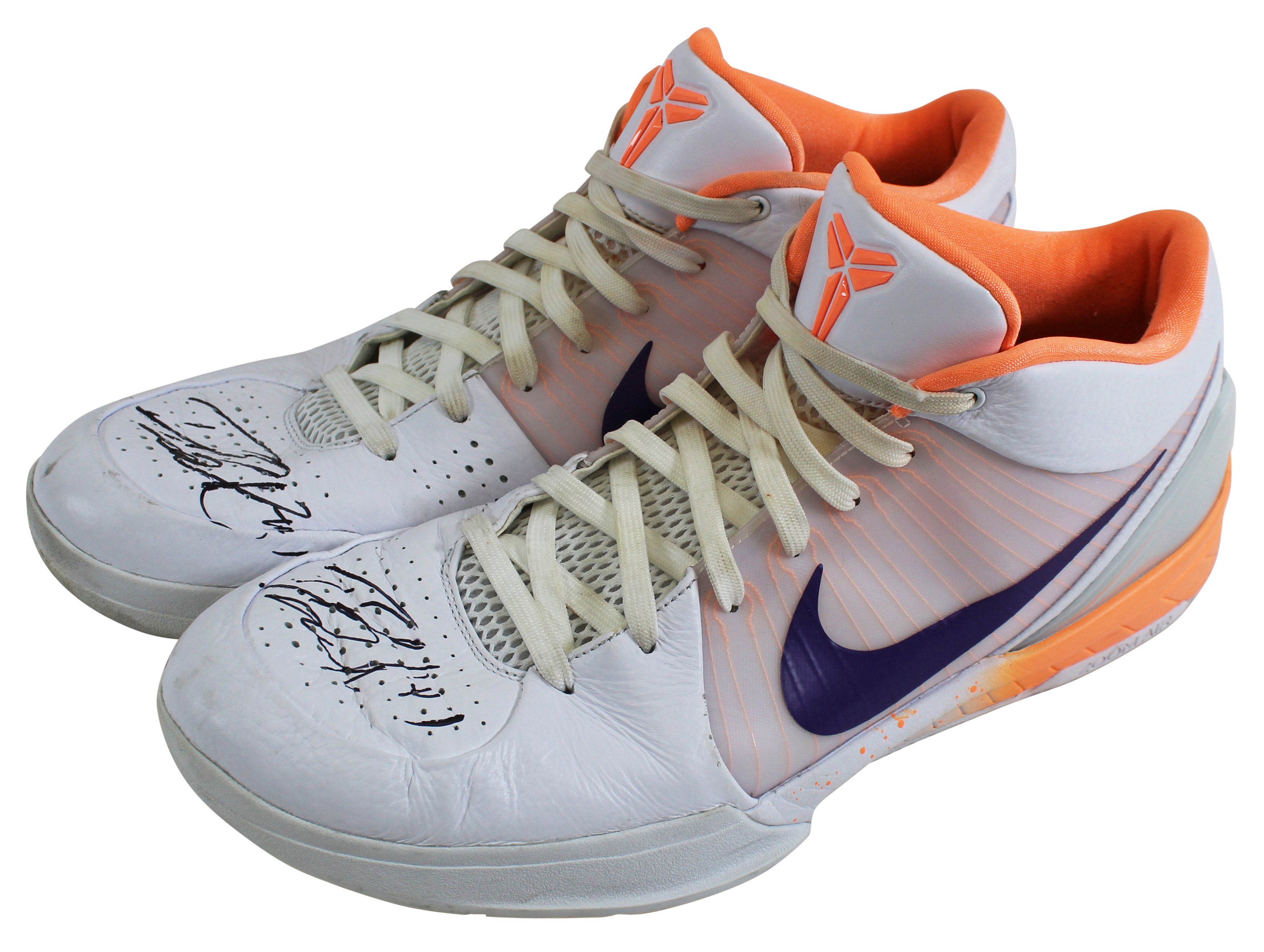 Suns Devin Booker Signed 2019-20 Game Used Nike Kobe IV Shoes BAS & Photomatched