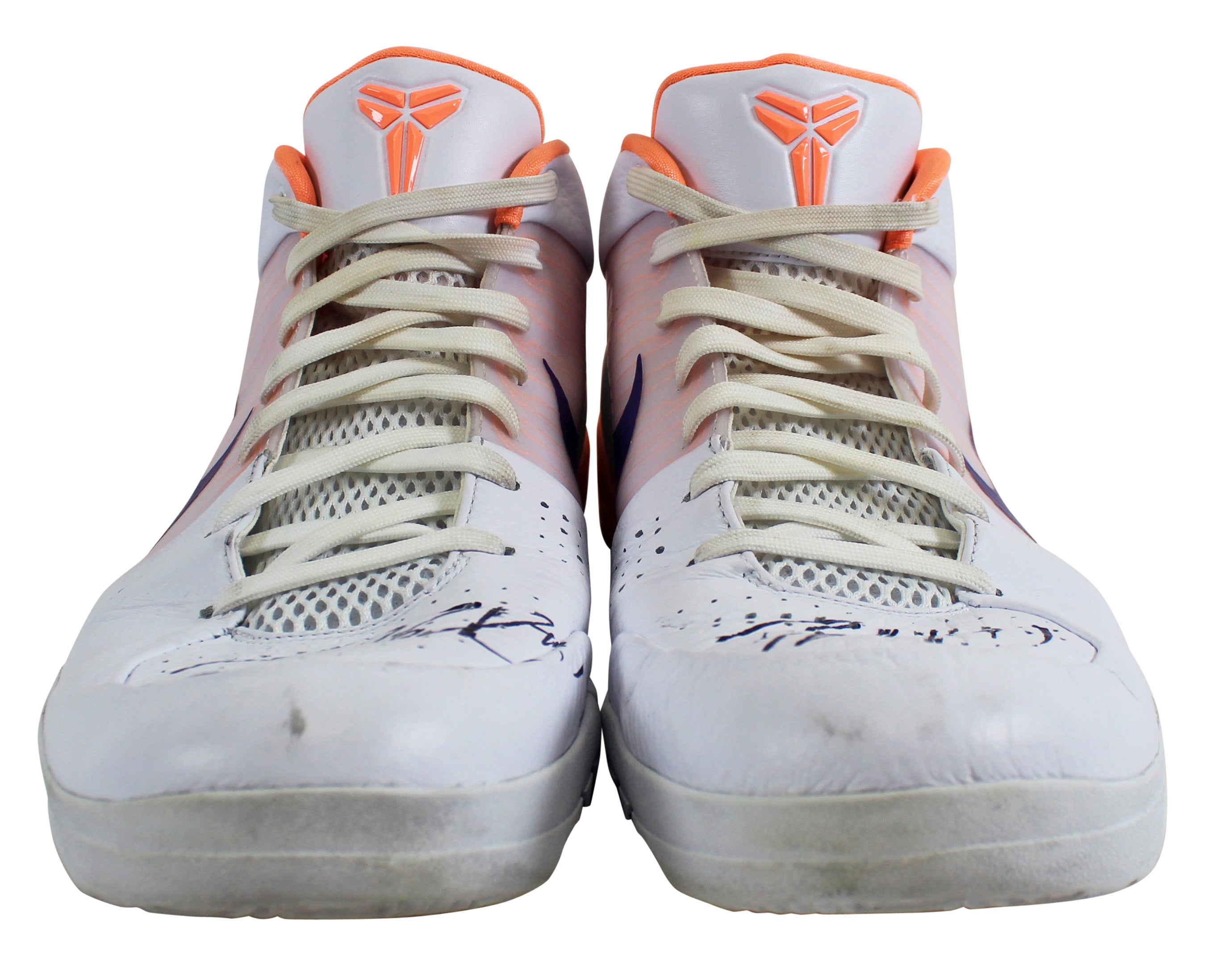 Suns Devin Booker Signed 2019-20 Game Used Nike Kobe IV Shoes BAS & Photomatched