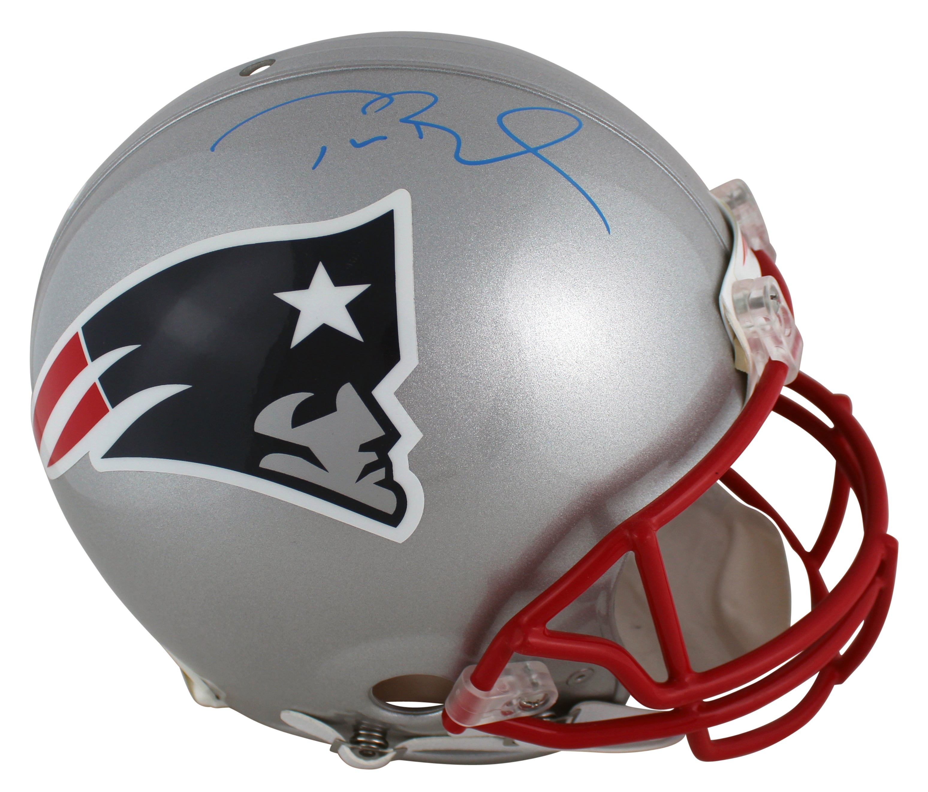 Patriots Tom Brady Authentic Signed Full Size Proline Helmet Tri Star #7845475