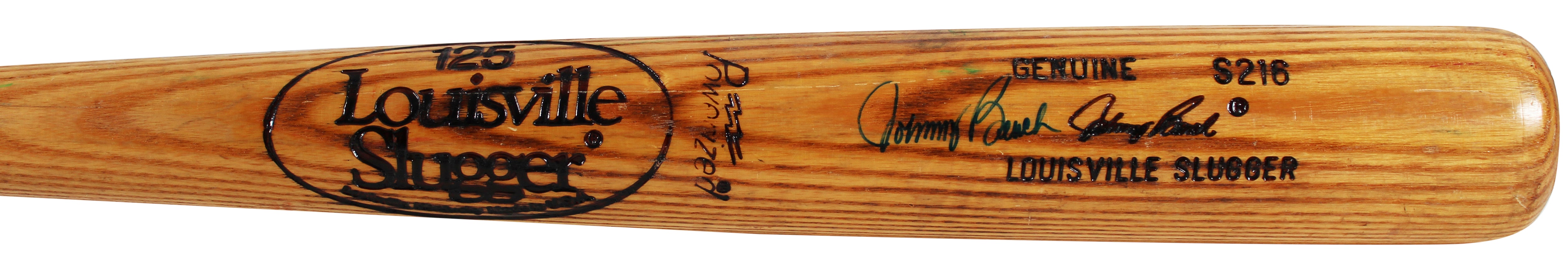 Reds Johnny Bench Signed 1983 Game Used LS Bat PSA Graded 8 PSA/DNA & BAS