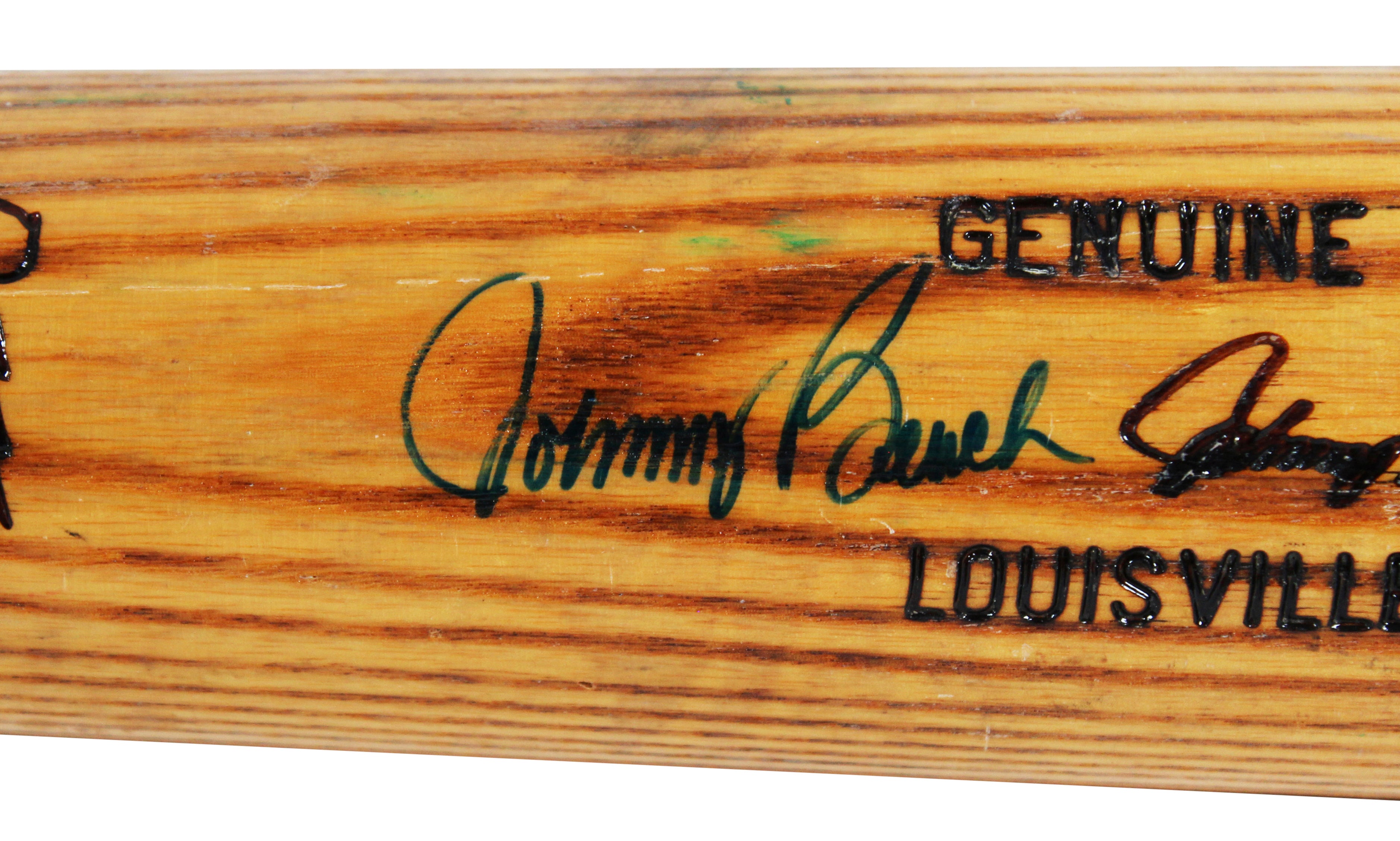 Reds Johnny Bench Signed 1983 Game Used LS Bat PSA Graded 8 PSA/DNA & BAS