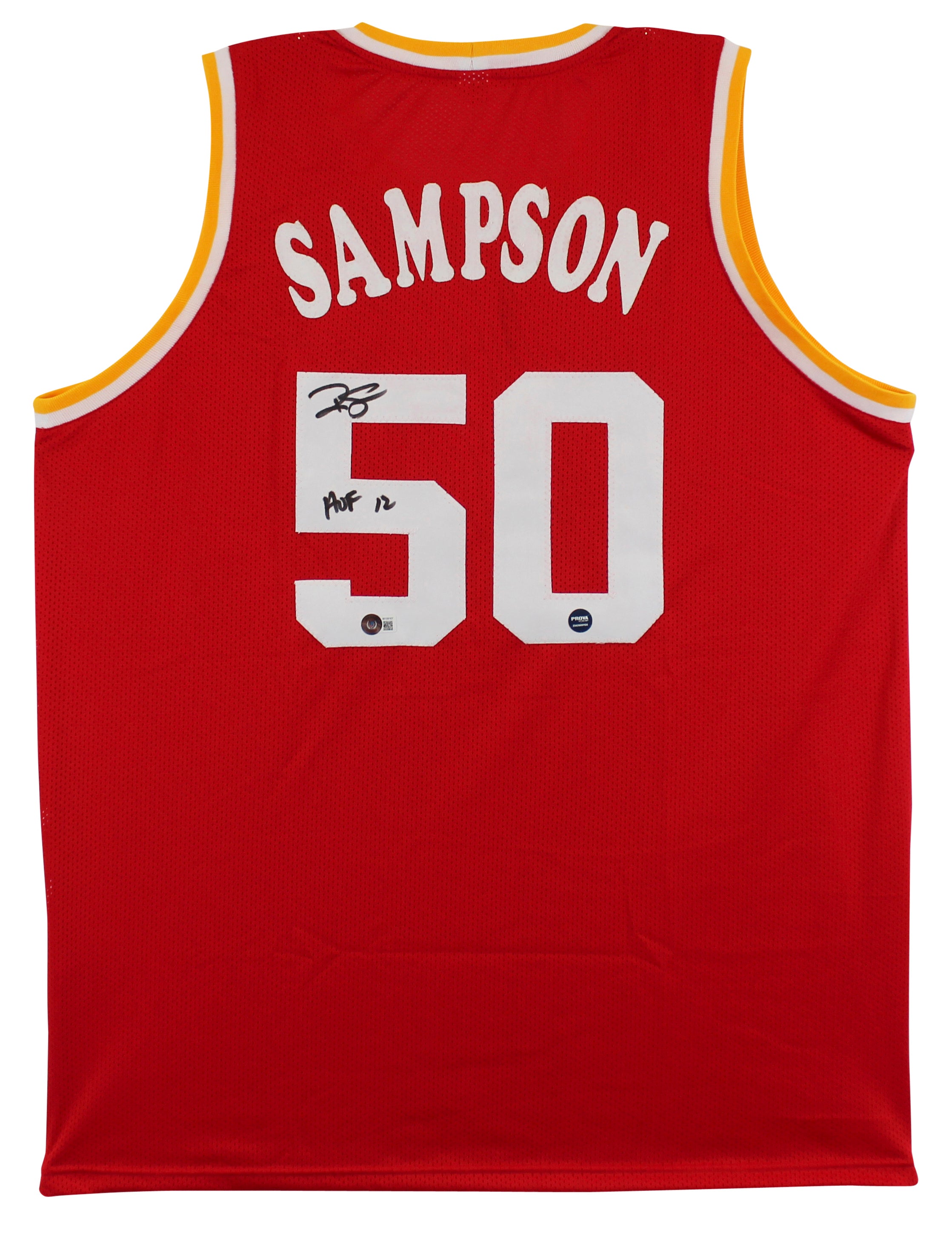 Ralph Sampson "HOF 12" Authentic Signed Red Pro Style Jersey BAS Witnessed