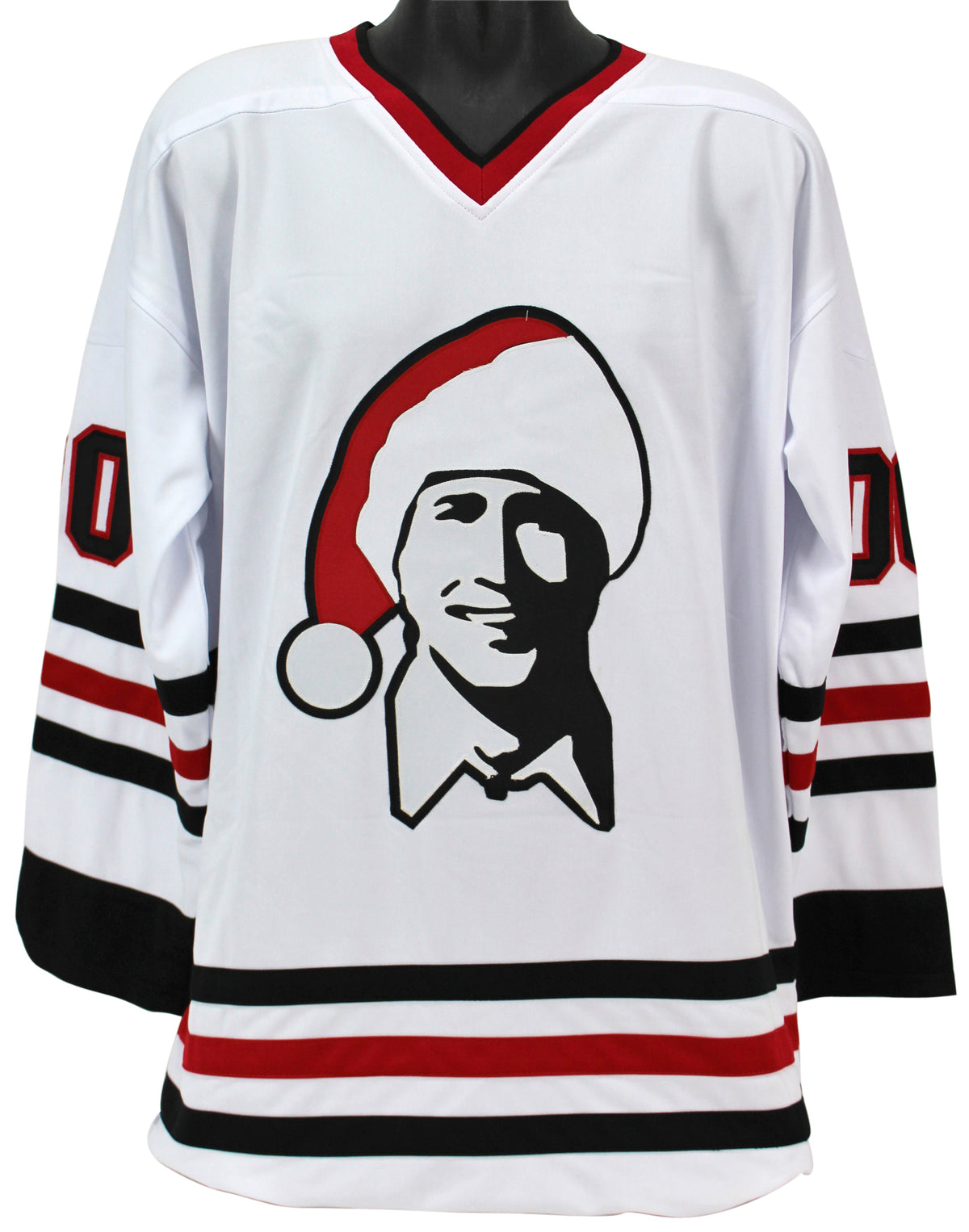 Chevy Chase Christmas Vacation Signed Santa Clark Griswold Jersey BAS #M54316