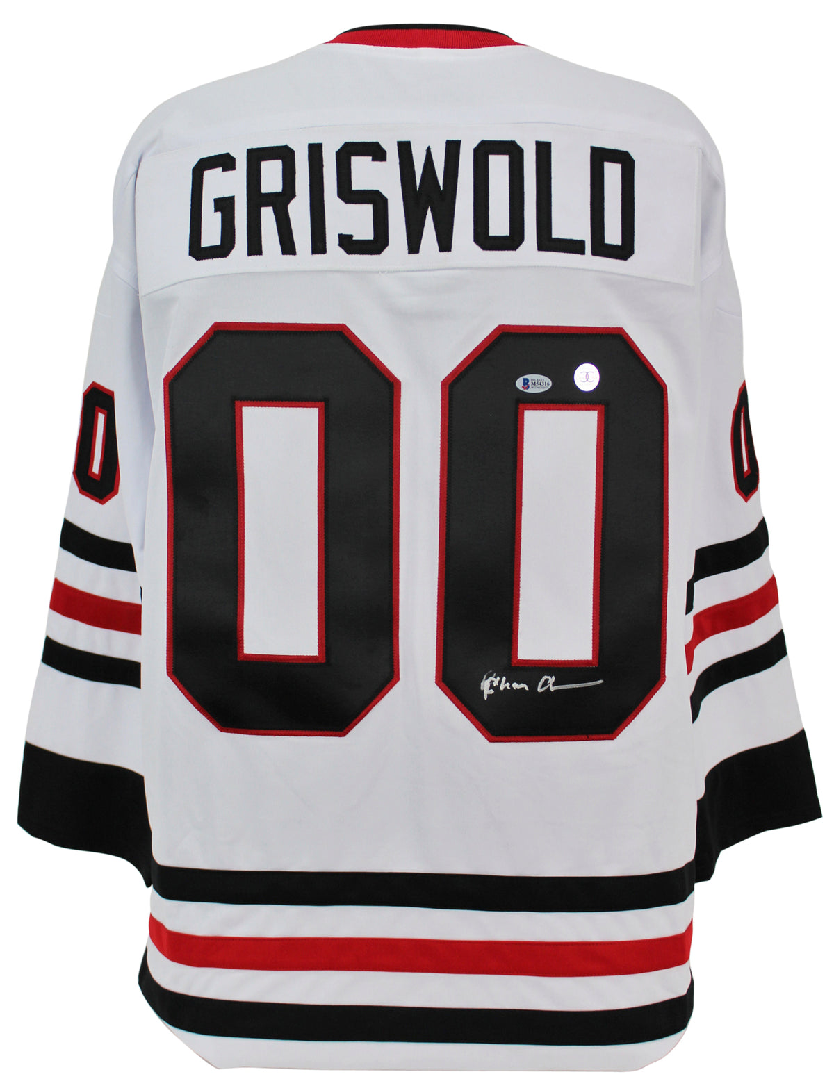 Chevy Chase Christmas Vacation Signed Santa Clark Griswold Jersey BAS #M54316