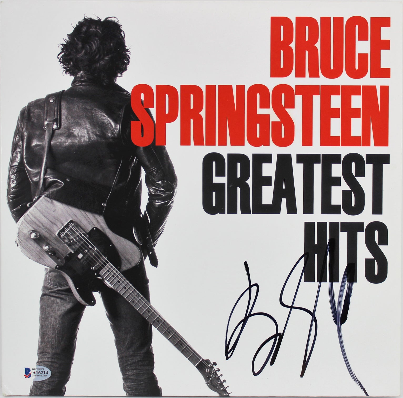 Bruce Springsteen Authentic Signed Greatest Hits Album Cover BAS #A16214