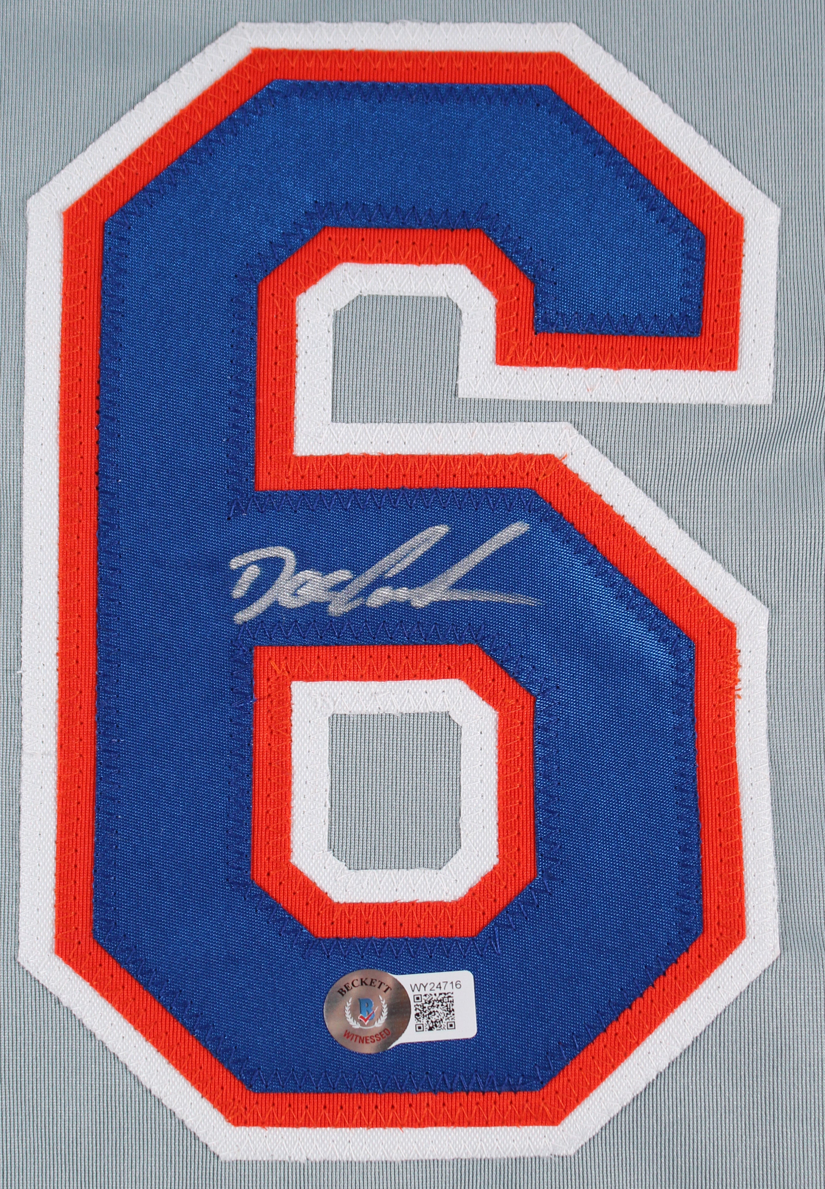 Doc Gooden Authentic Signed Grey Pro Style Jersey Autographed BAS