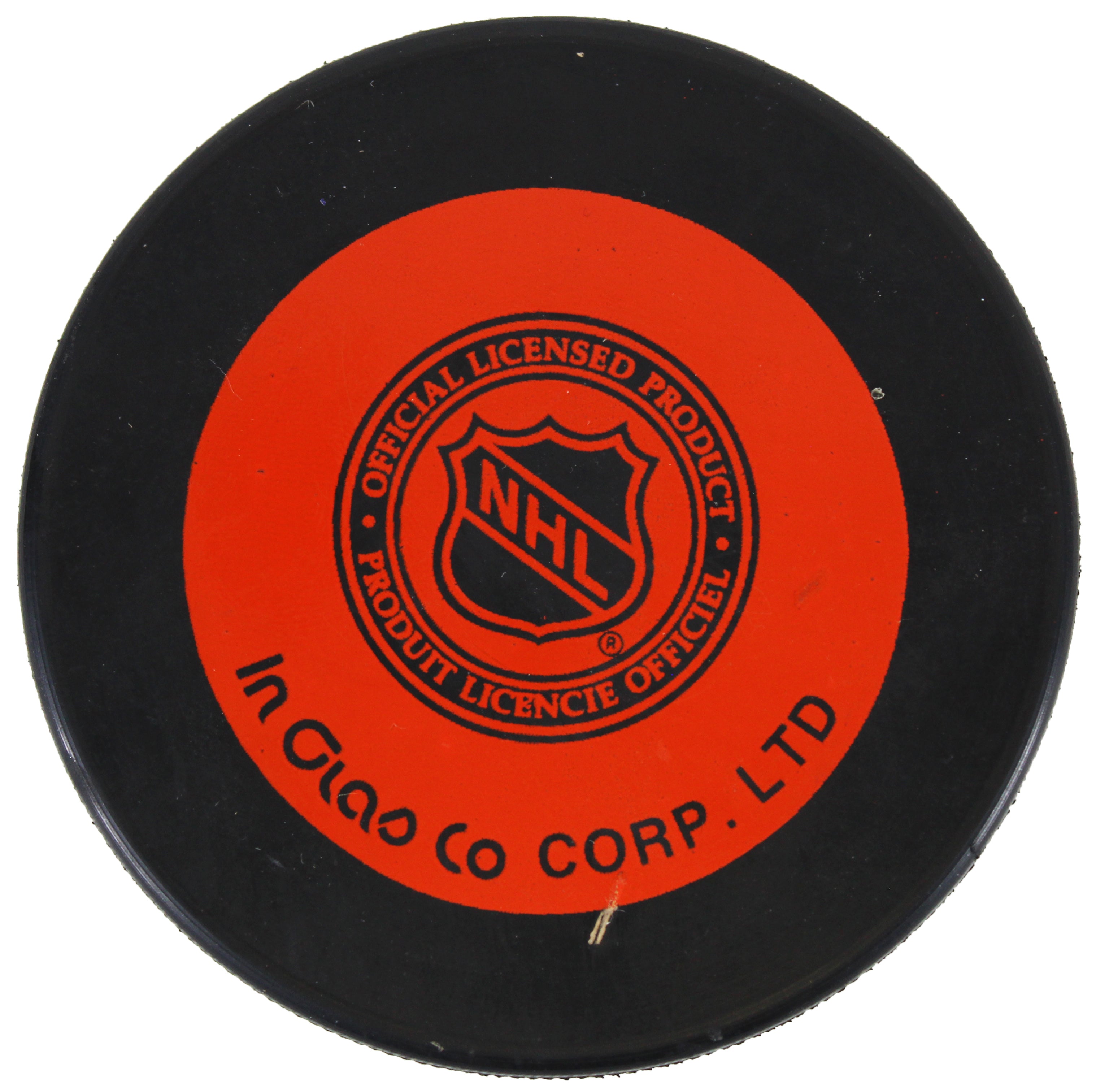 1993 San Jose Sharks NHL Inaugural Playoffs Officially Licensed Puck Un-signed