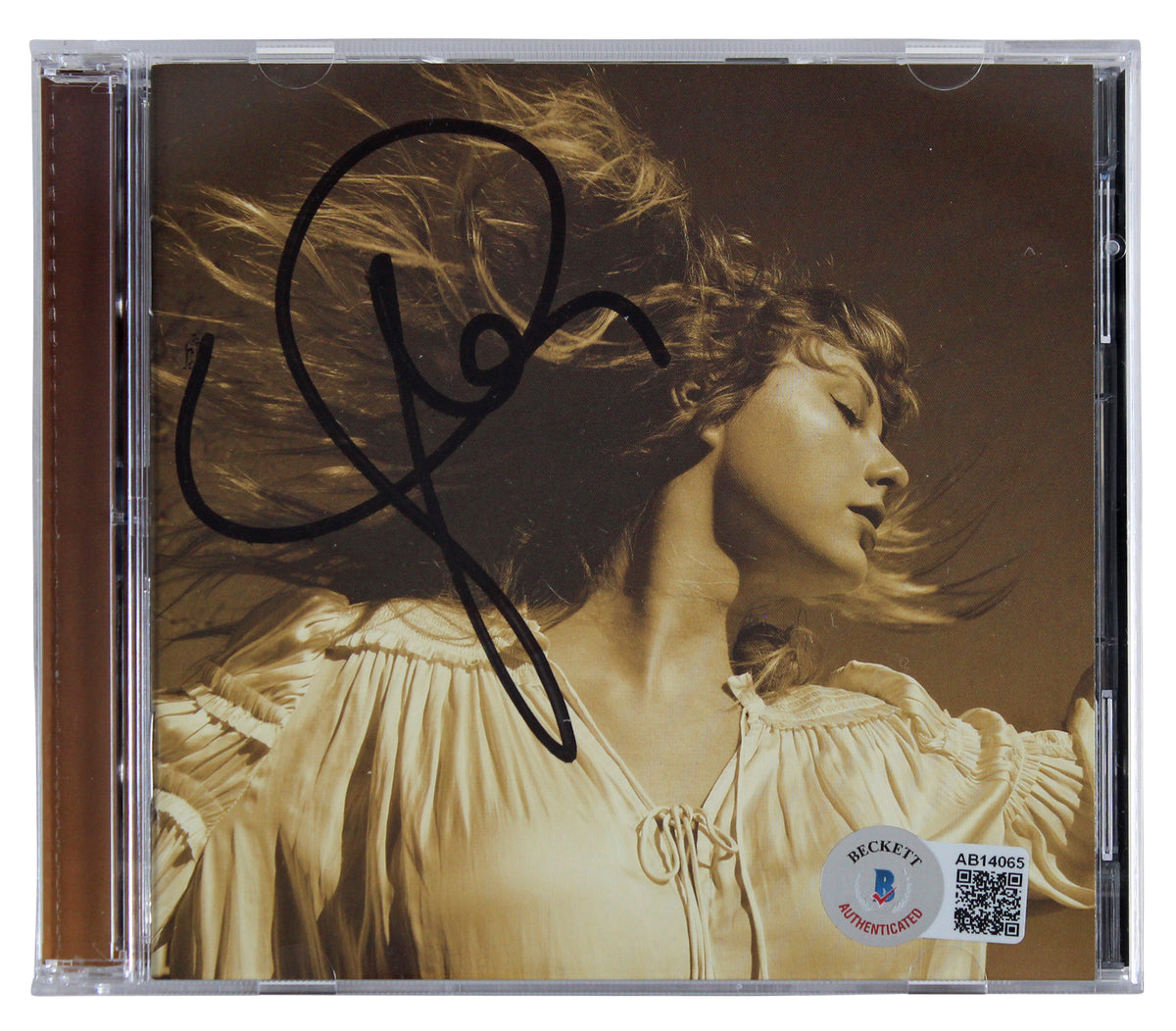 Taylor Swift Authentic Signed Fearless Cd Insert W/ Disk Autographed BAS